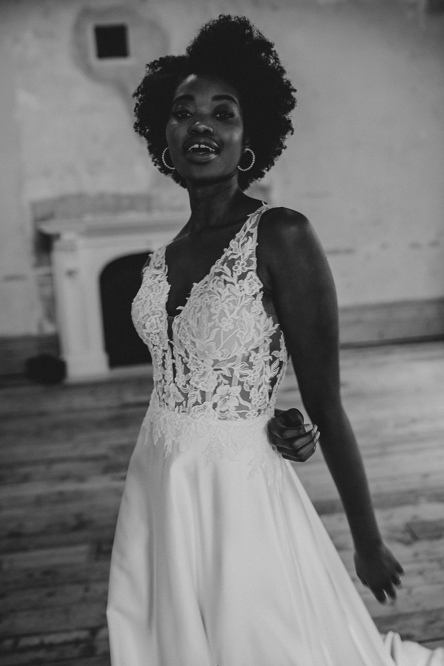 Adore by Justin Alexander Style 11199 Burleigh Plunging V-Neck Charmeuse A-Line Gown with Slit