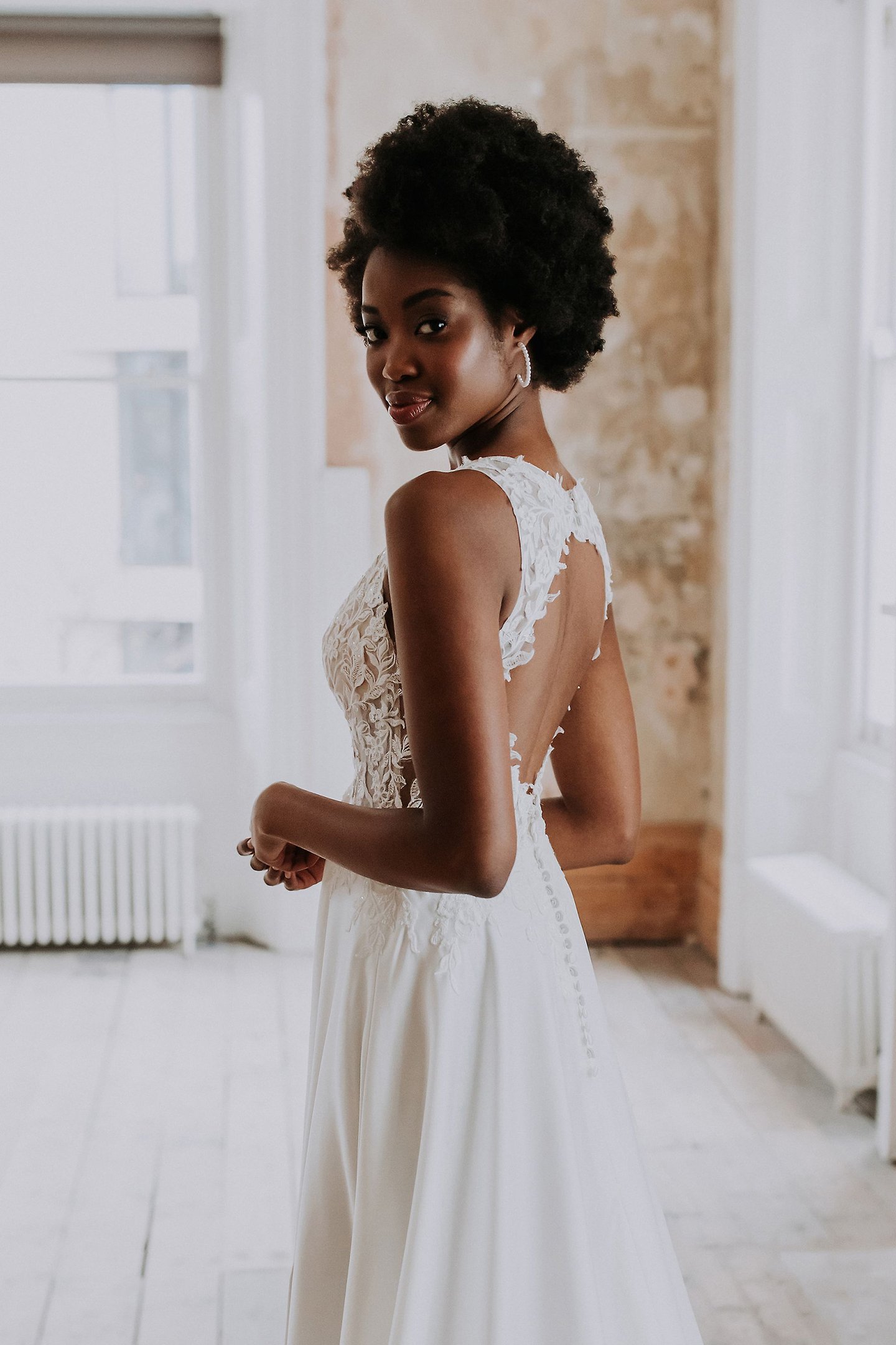 Adore by Justin Alexander Style 11199 Burleigh Plunging V-Neck Charmeuse A-Line Gown with Slit