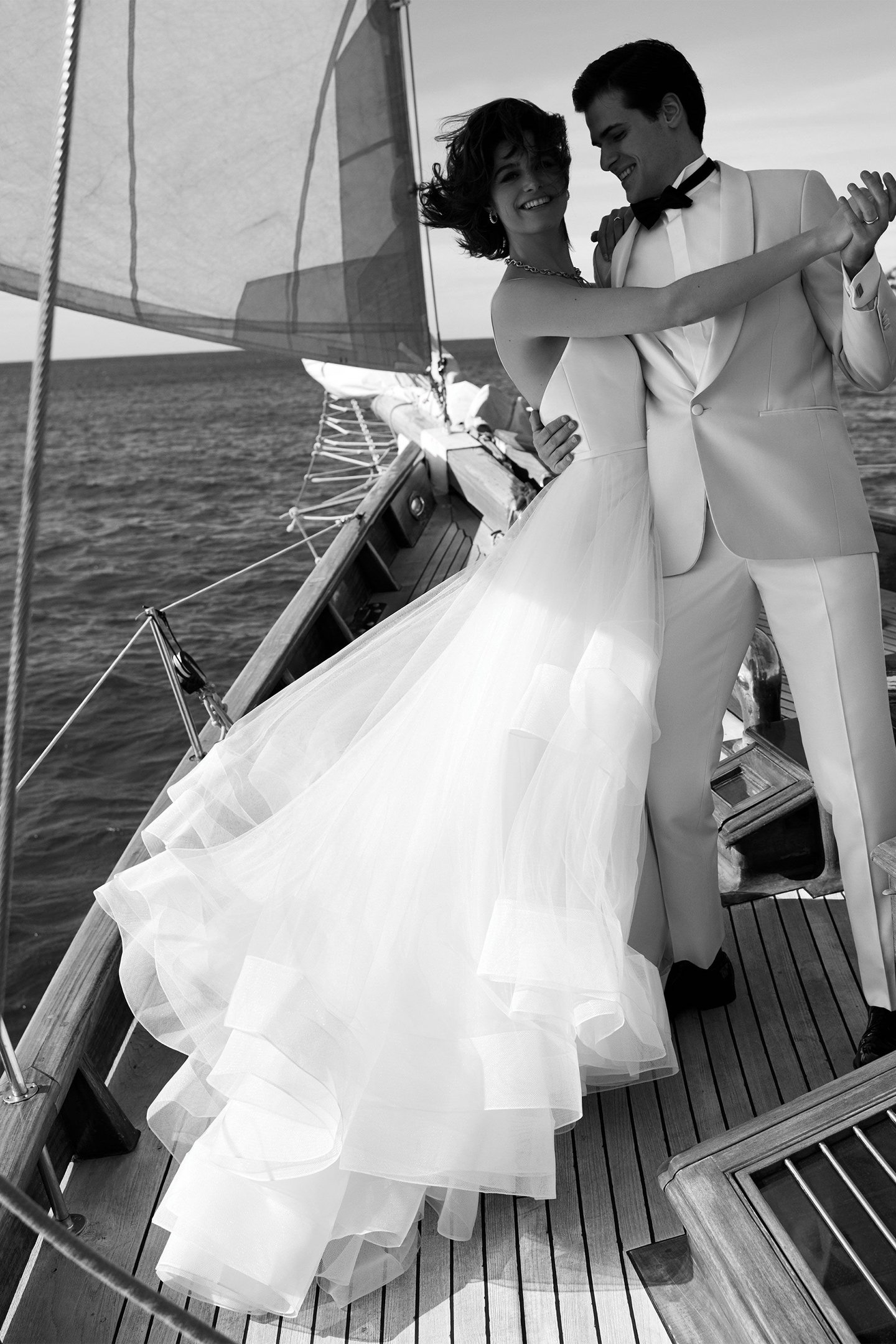Justin Alexander Style 88169 Bowie Plunging Bikini Neckline Ball Gown with Tiered Tulle Skirt