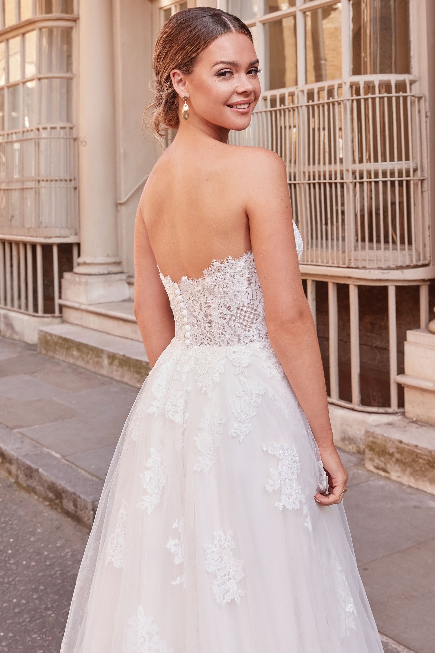 Adore by Justin Alexander Style 11239 Valerie Tulle A-Line Wedding Dress with Plunging Sweetheart Neckline