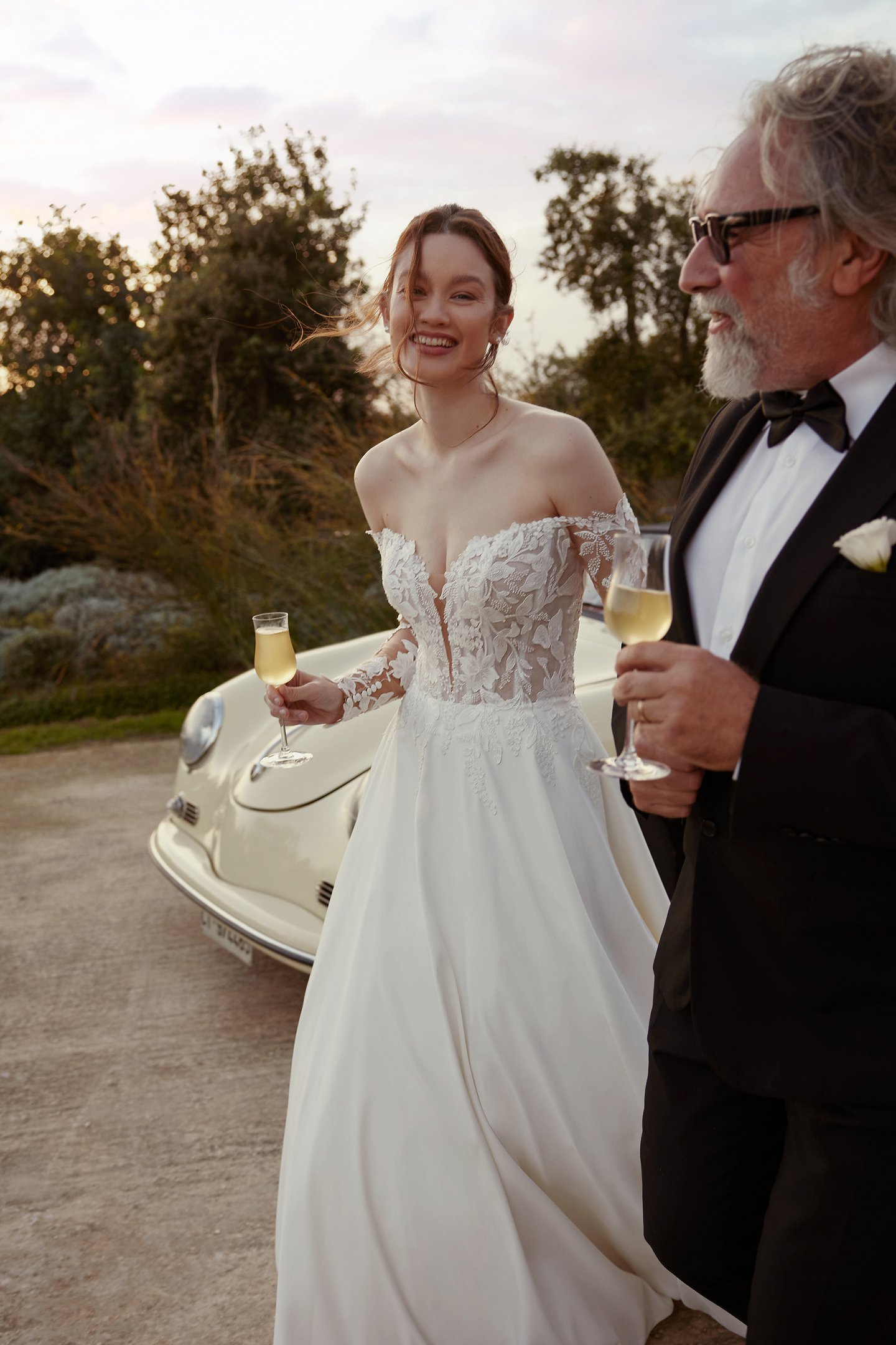 Adore by Justin Alexander 11286 Bella Long Sleeved Satin A-Line Wedding Dress with Pockets