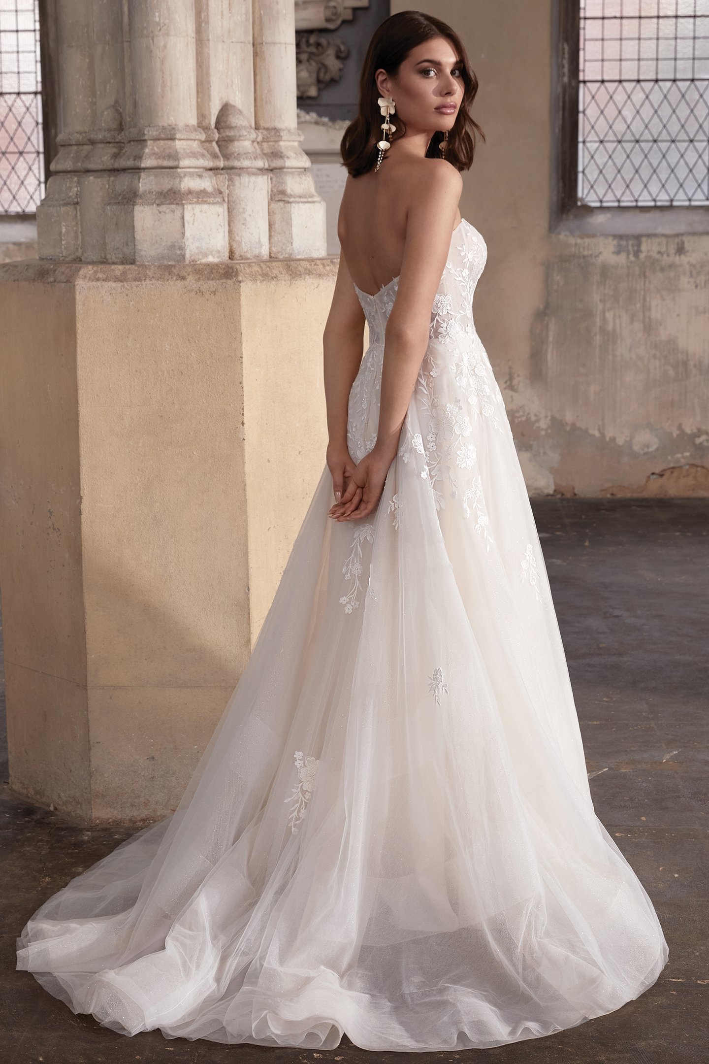 Adore by Justin Alexander 11302 Sabine Strapless Tulle A-Line Wedding Dress with Sweetheart Neckline