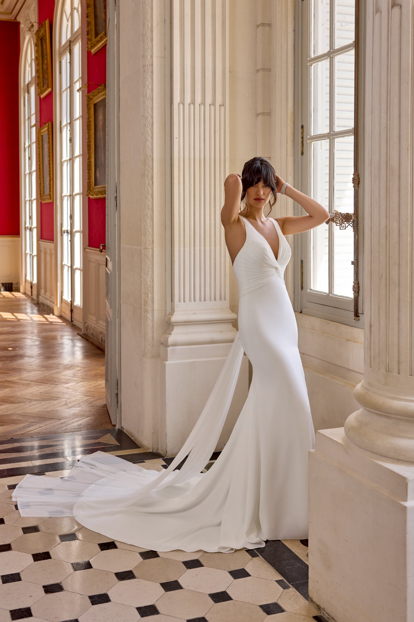 Adore by Justin Alexander Style 11426DT Violette Train Detachable Chiffon Train with Bow Detail and Streamers