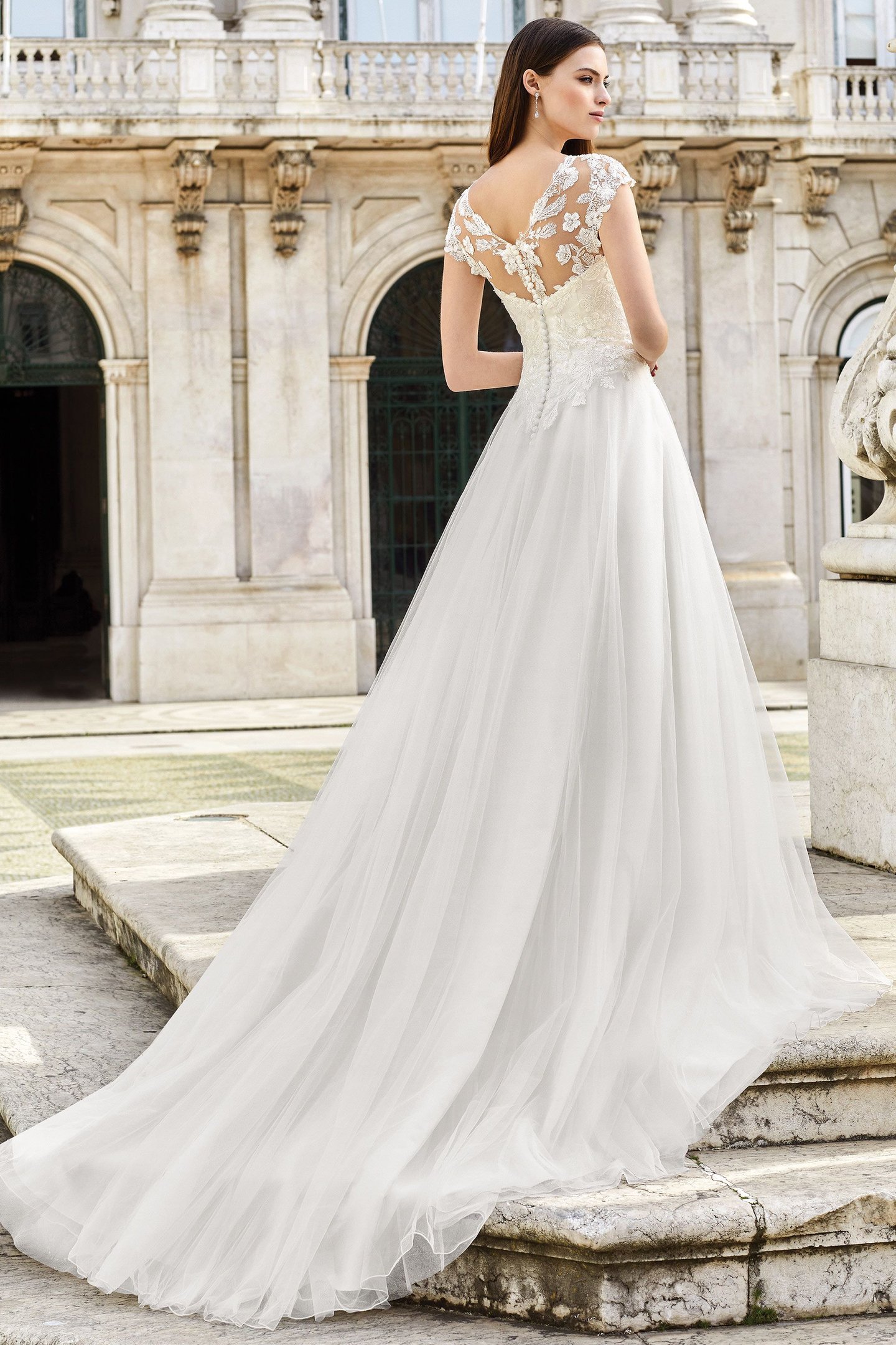 Adore by Justin Alexander Style 11147 Basque Waist Ball Gown with Queen Anne Neckline