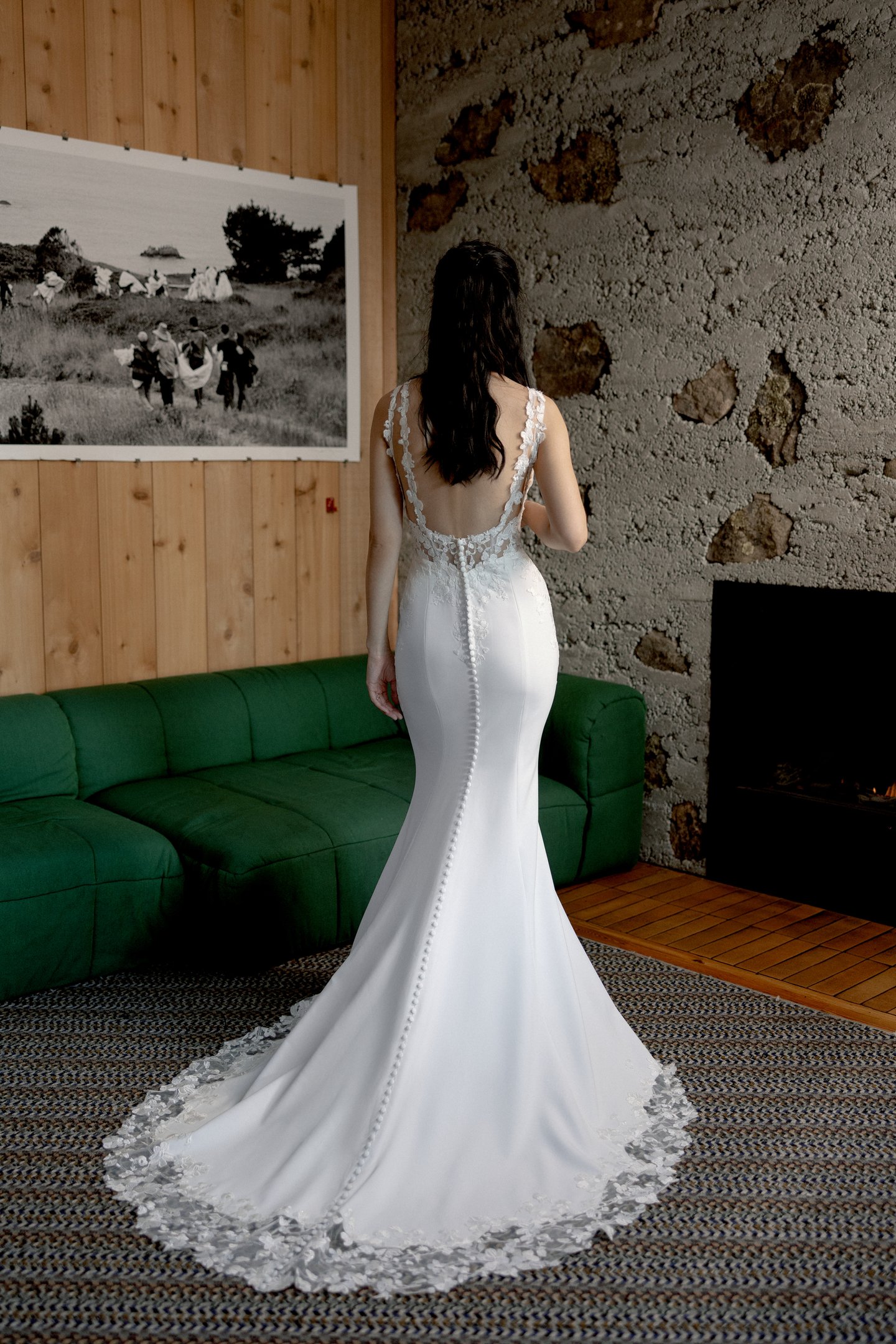 Jules: Fit and Flare with Illusion Sabrina Sweetheart Neckline and