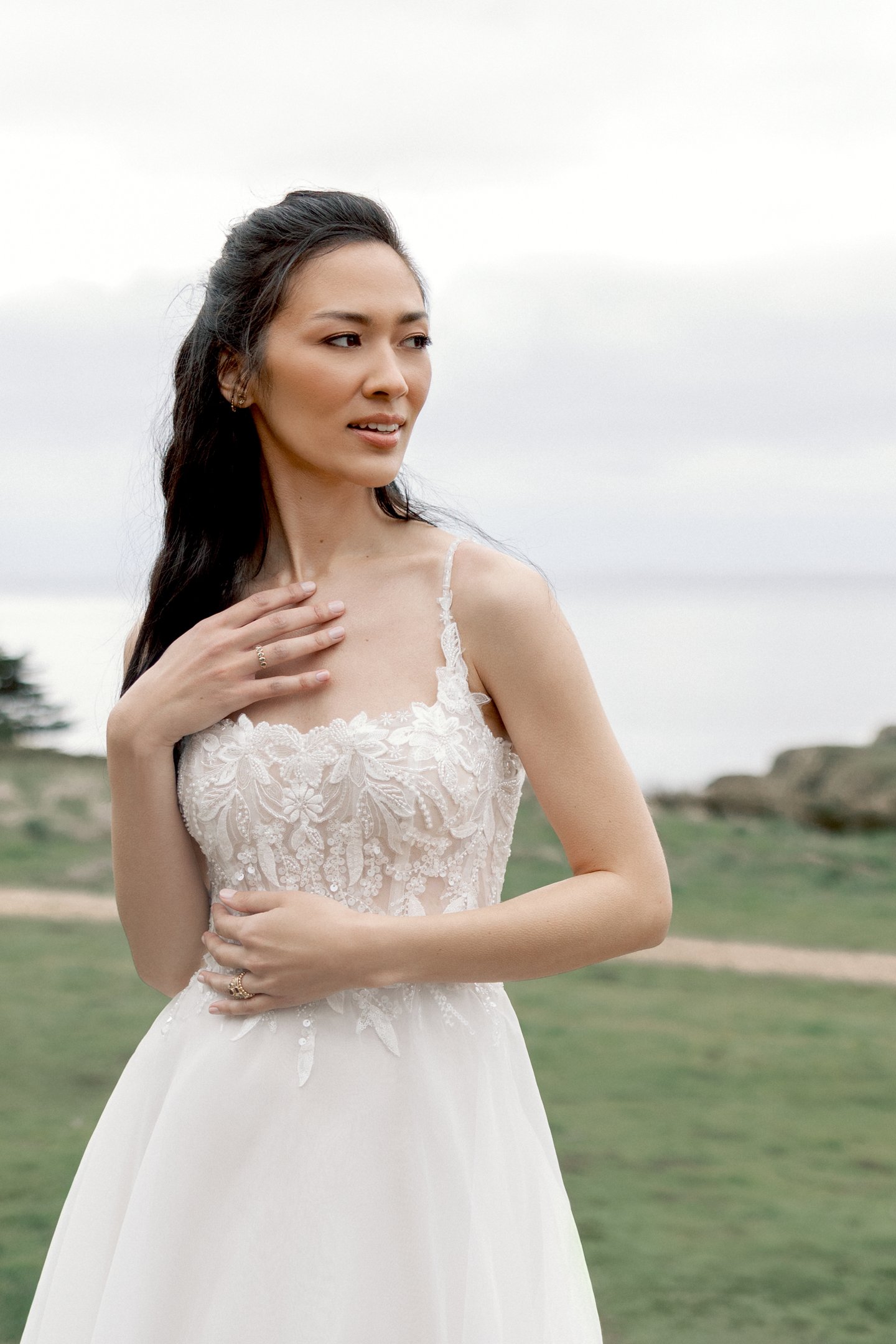 Adore by Justin Alexander Style 11422 Cecily Sparkling Organza A-Line Gown with Square Neckline and Low Scoop Back