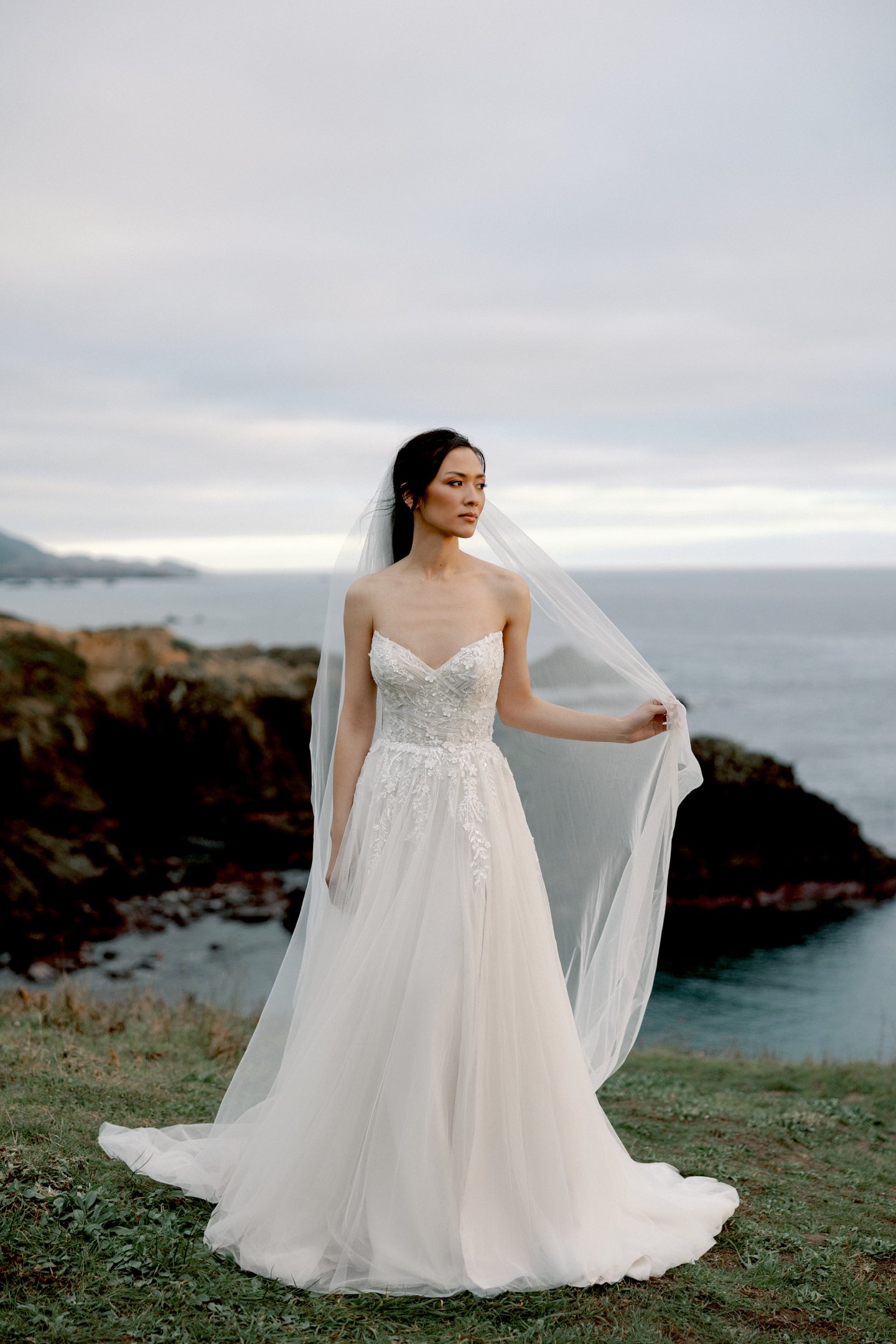 Adore by Justin Alexander Style 11424 Salome Sparkling Tulle A-Line Gown with Pointed Sweetheart Neckline and Slit