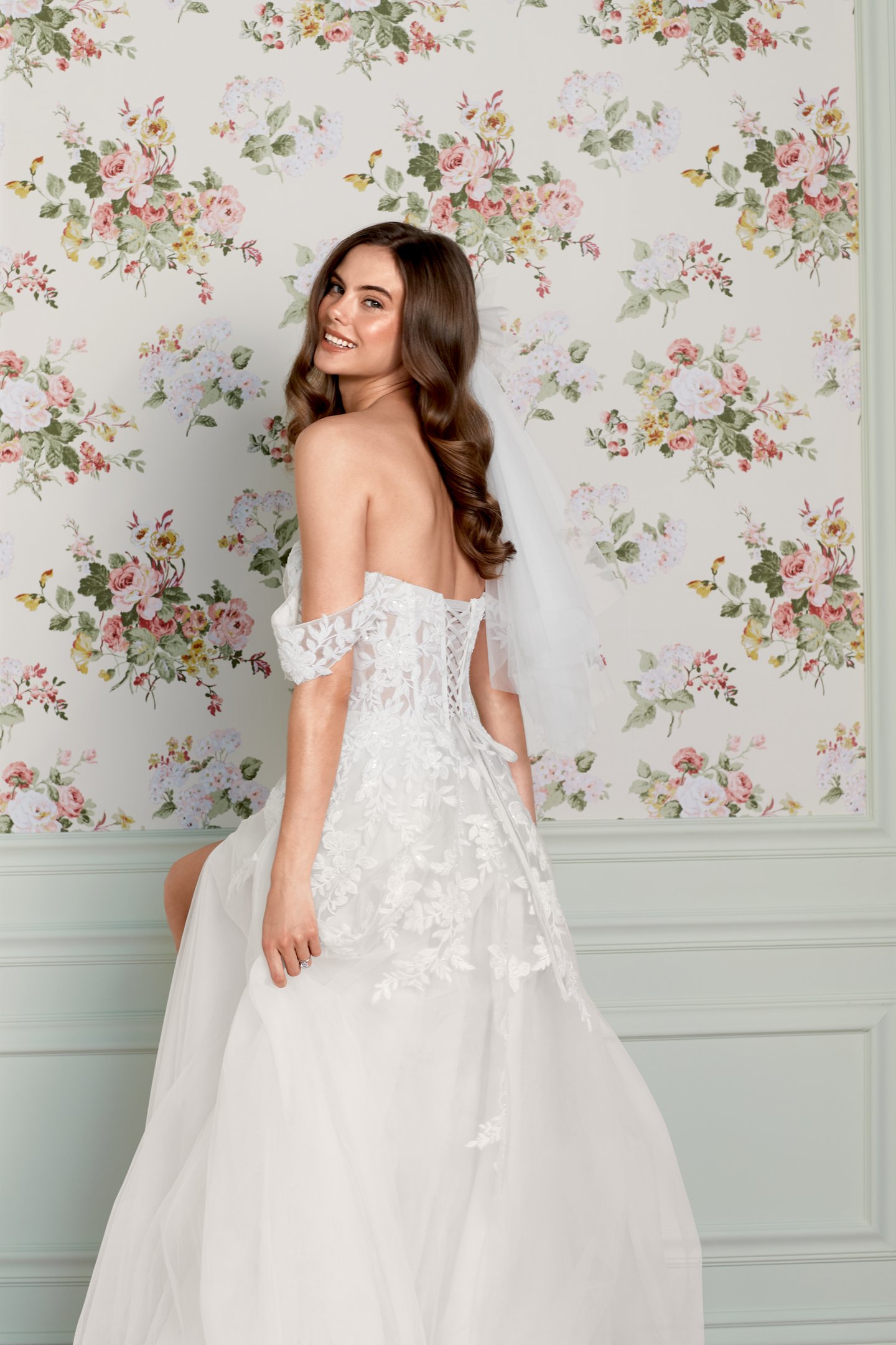 Adore by Justin Alexander Style 11471 Maisie Tulle A-Line Bridal Gown with Strapless Plunging Sweetheart Neckline, Exposed Boning, and Skirt Slit