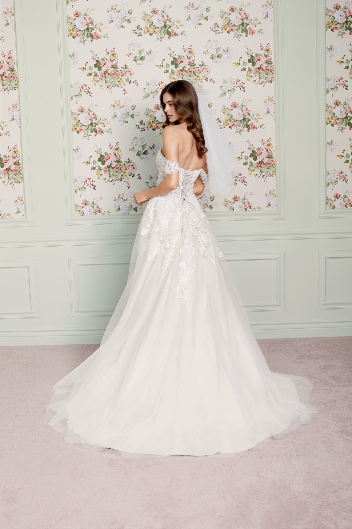 Adore by Justin Alexander Style 11471 Maisie Tulle A-Line Bridal Gown with Strapless Plunging Sweetheart Neckline, Exposed Boning, and Skirt Slit