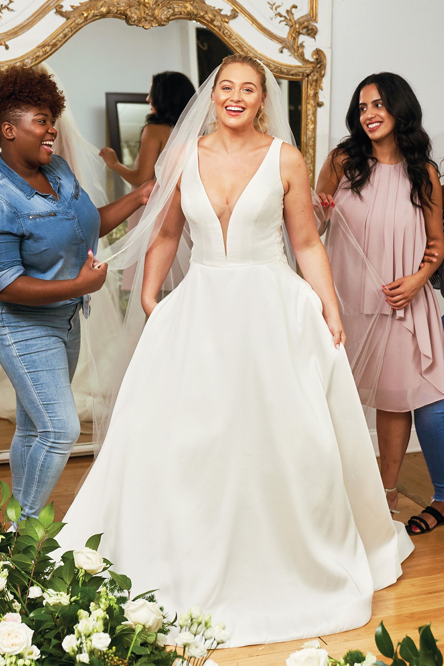 Justin Alexander Style 88021 Mikado Ball Gown with Beaded Cut Out Back