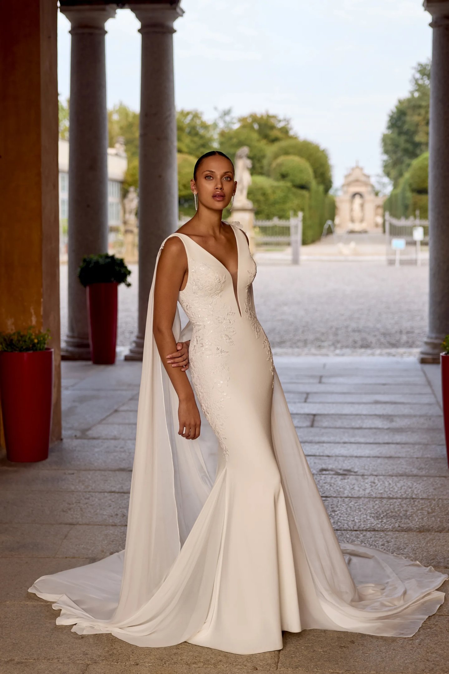 low cut wedding dress trend Trend Plunging Necklines Wedding Dresses