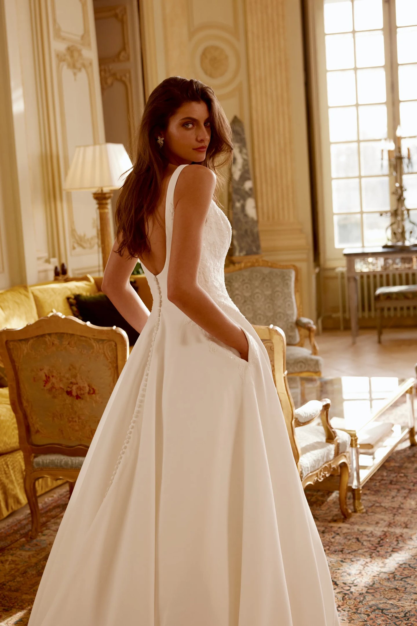 low cut wedding dress trend Trend Plunging Necklines Wedding Dresses
