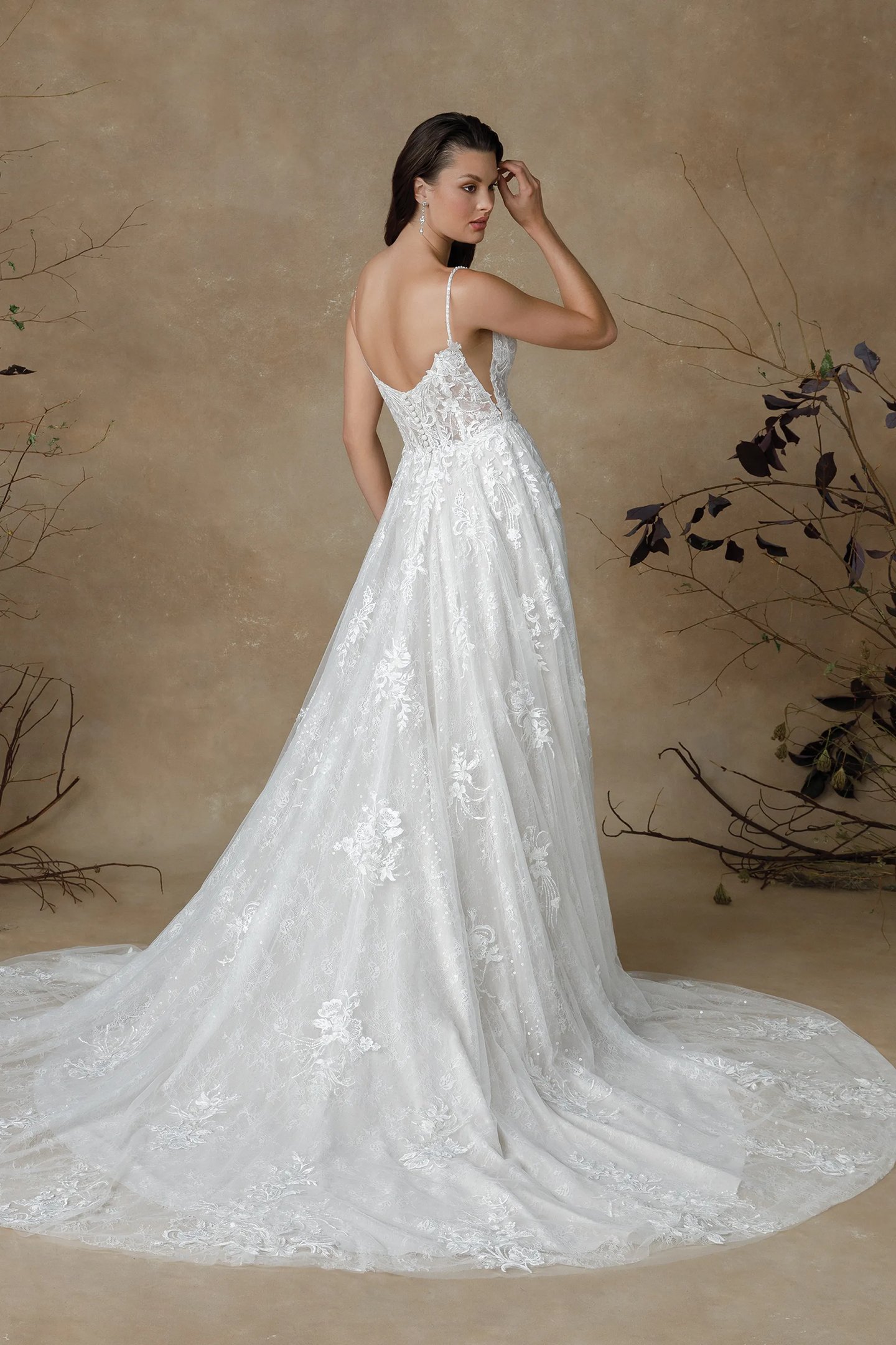 justin alexander beaded wedding dress Fabric Beading Wedding Dresses