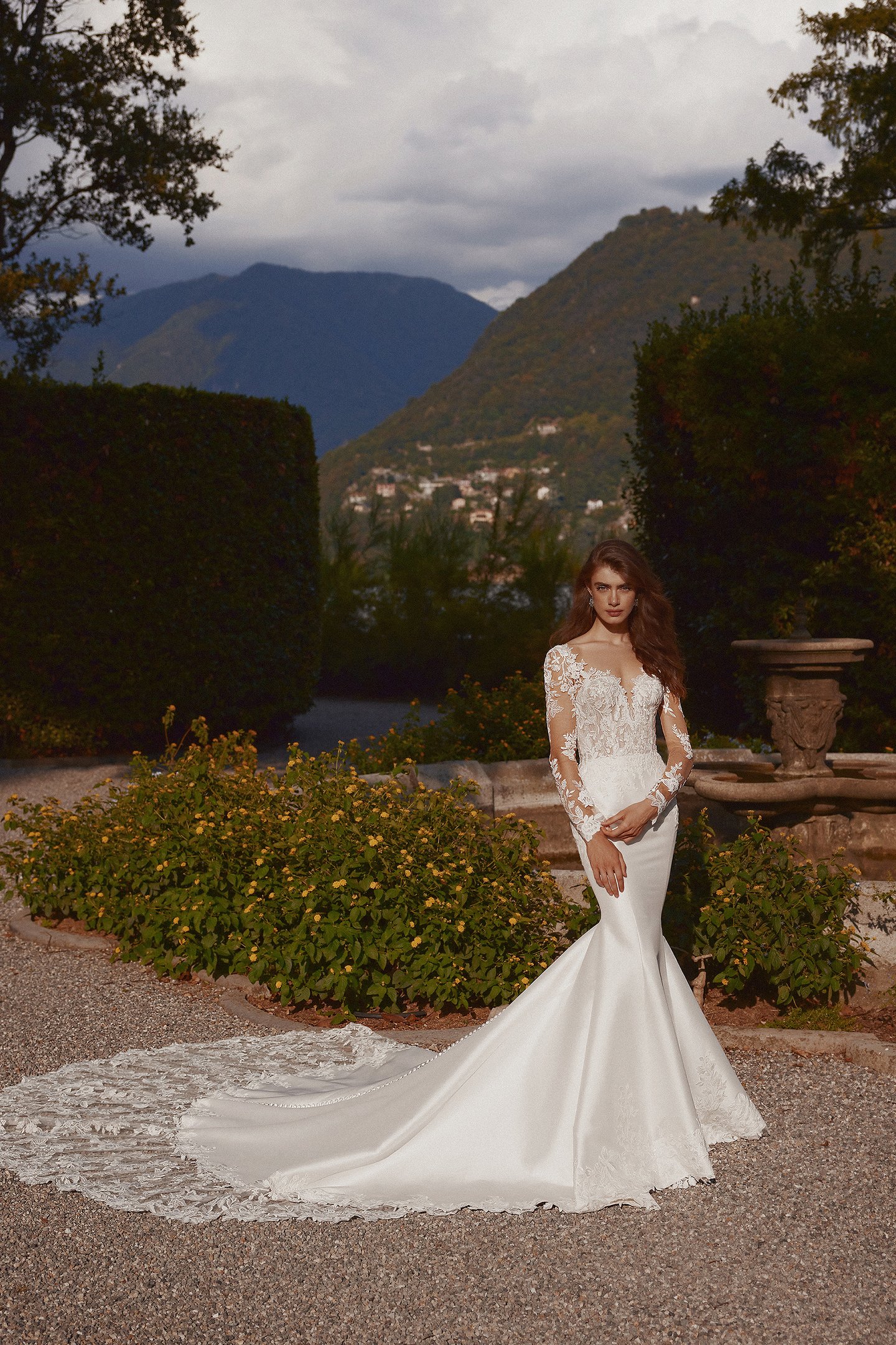 Justin Alexander Style 88380DT Ivette Train Detachable Train Extension Adorned with Sequined Lace Appliqués