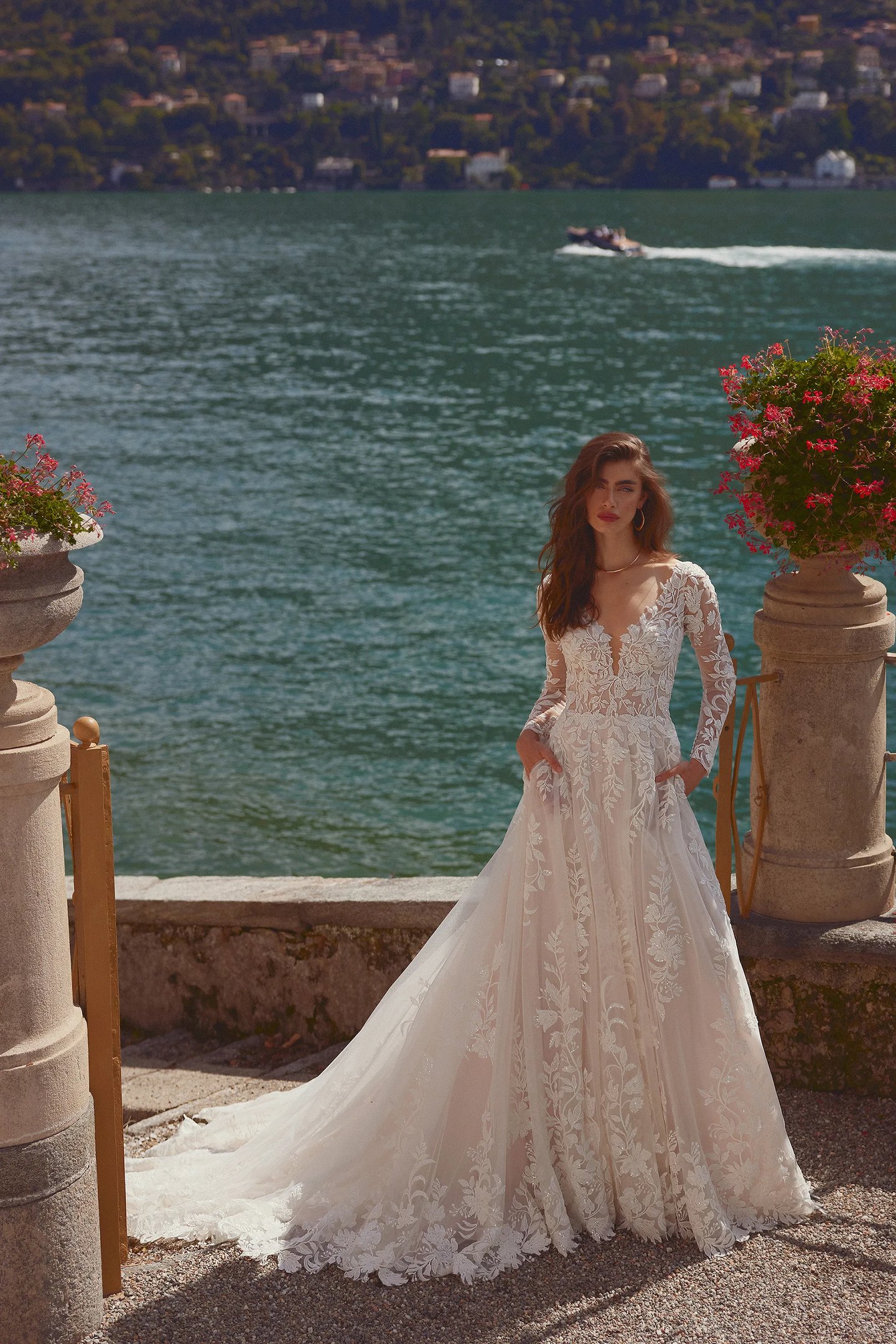 low cut wedding dress trend Trend Plunging Necklines Wedding Dresses