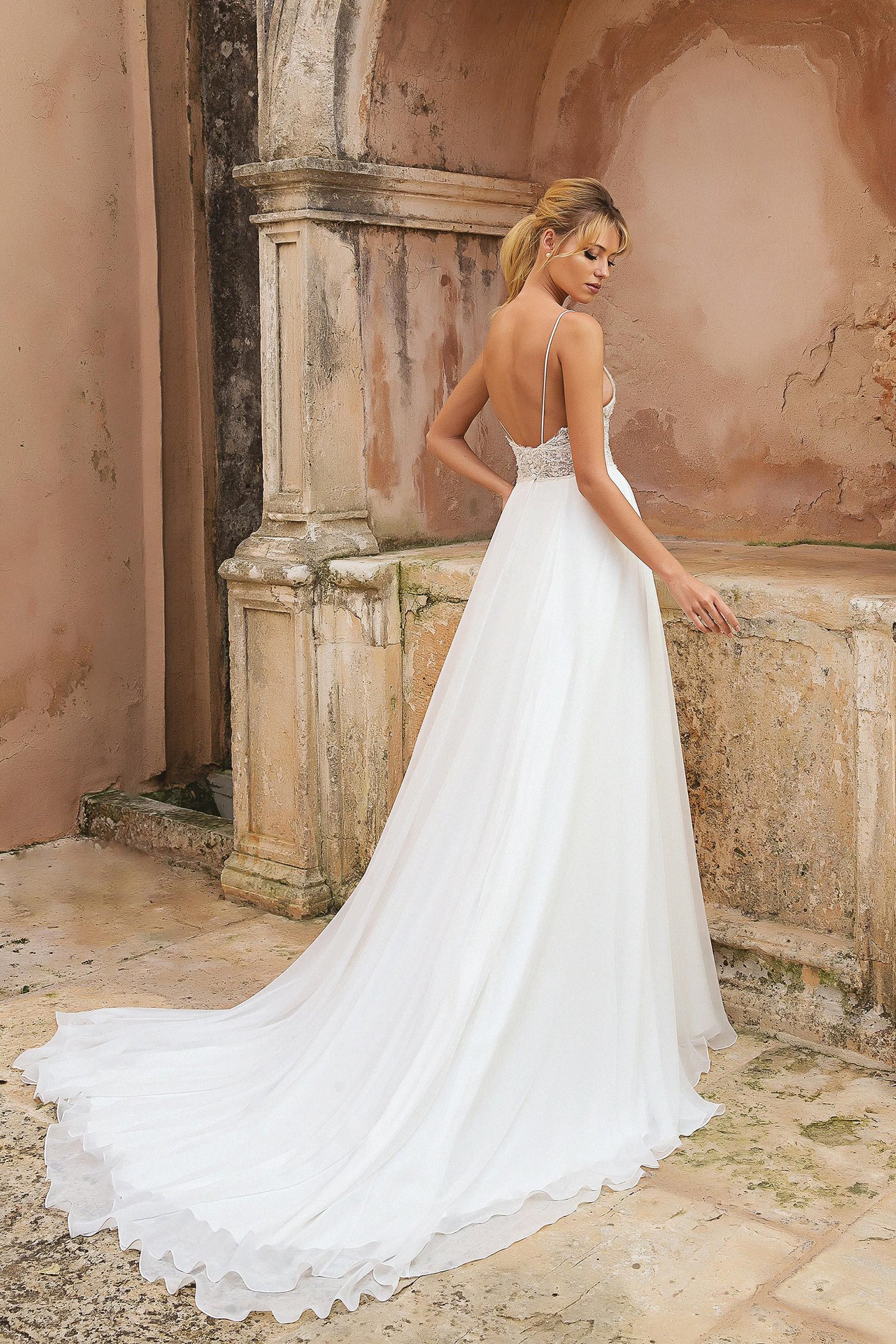 Justin Alexander Style 88035 Heavily Beaded Illusion Bikini Bodice A-line Gown