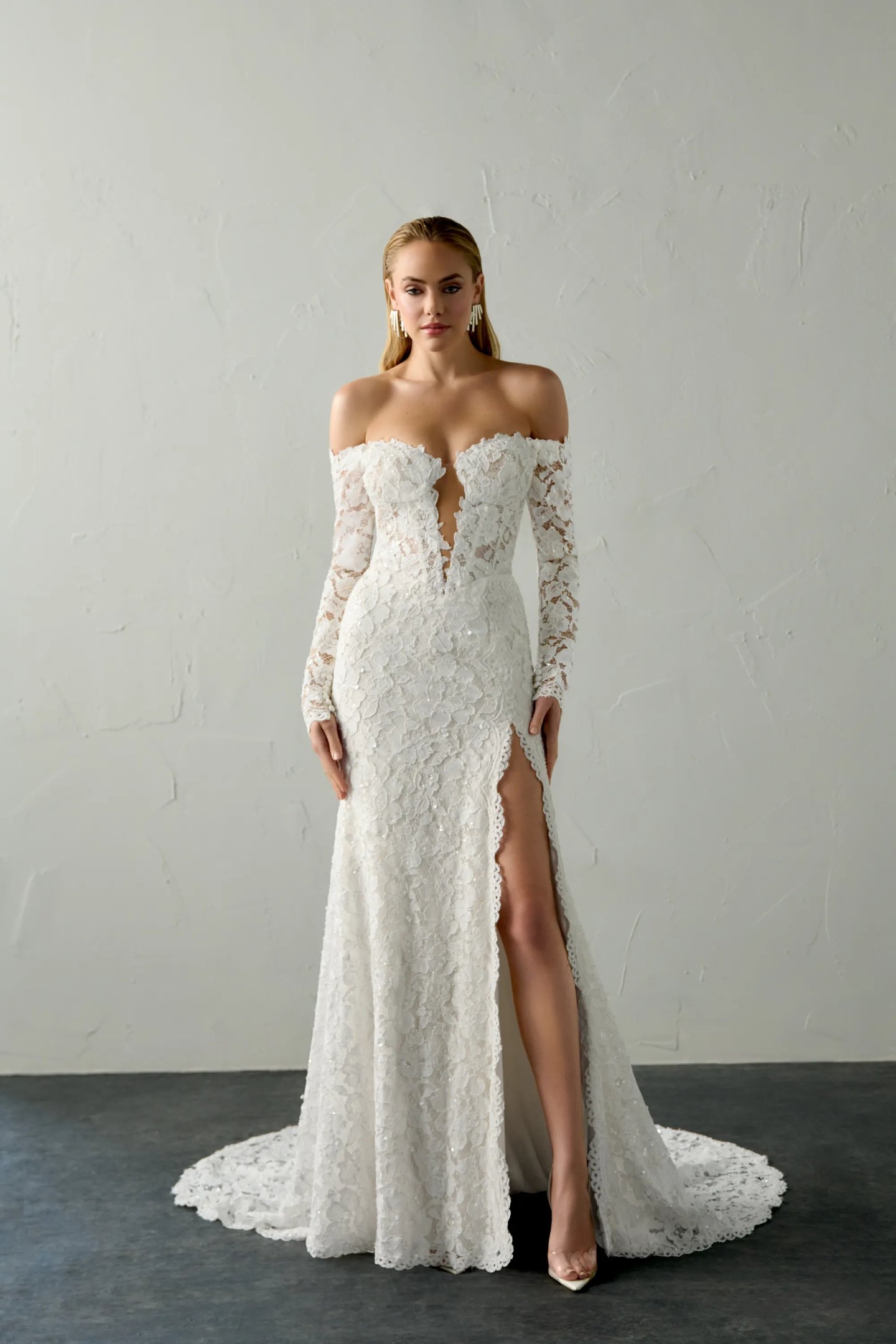 fit and flare dress silhouette Silhouette Fit and Flare Wedding Dresses