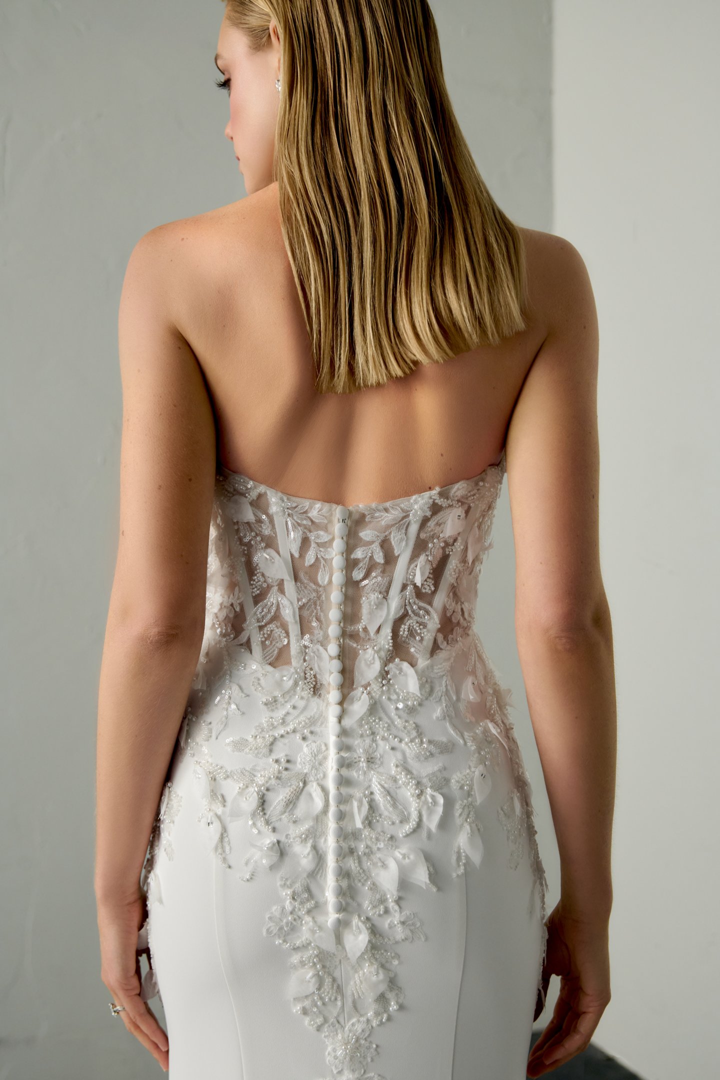 Justin Alexander Signature Style 99395 FEVER Crepe Fit & Flare with Sweetheart Neckline and Lace Beaded Appliqués