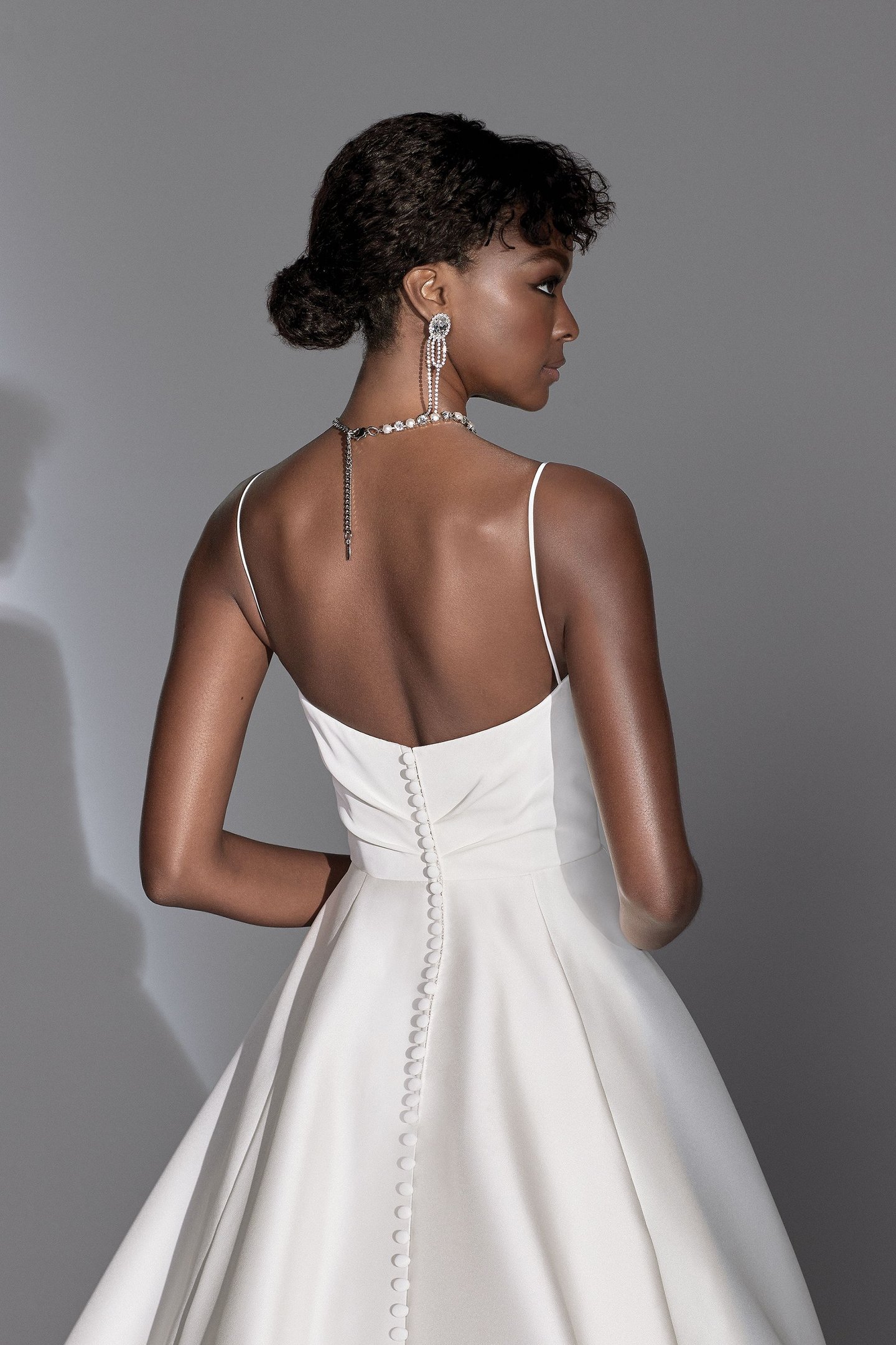 Justin Alexander Signature Style 99231 Inez Modern Clean Ball Gown with Pleated Bodice