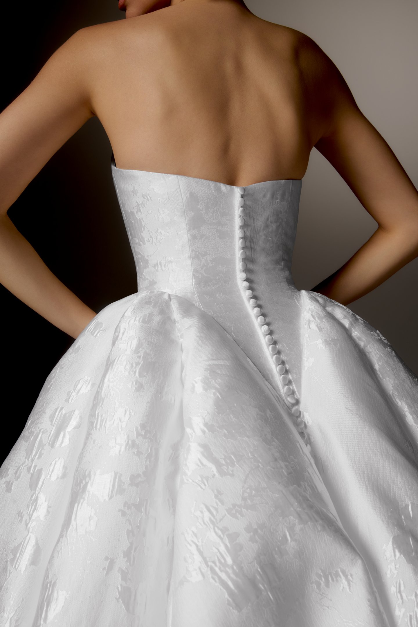 Justin Alexander Signature Style 99416 PALAZZO Brocade Ball Gown with Strapless Sweetheart Neckline, Dramatic Basque Waistline, and Hip Puffs