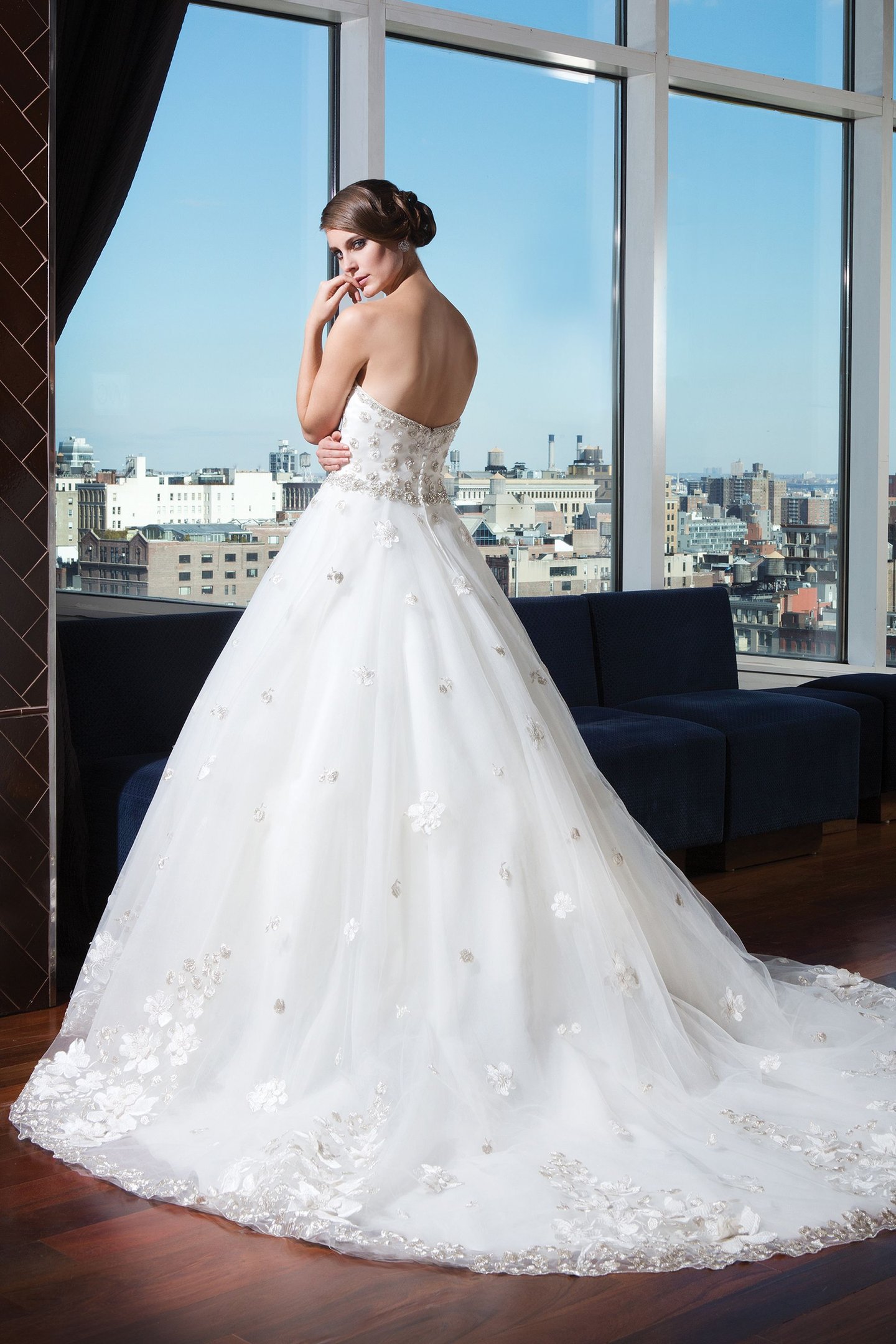 Justin Alexander Signature Style 9731 Tulle ball gown highlighted with a sweetheart neckline