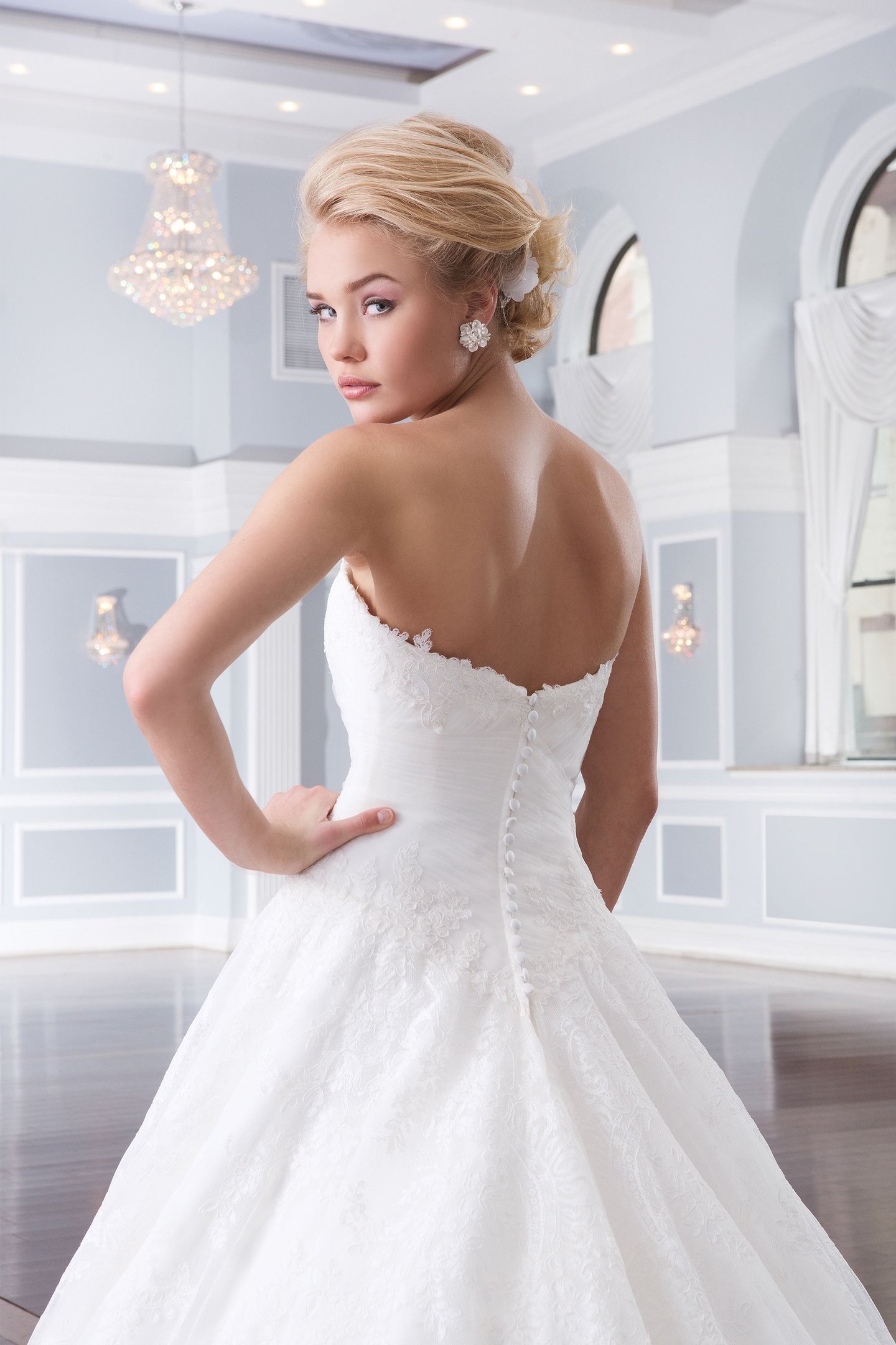 Lillian West Style 6320 Basque Waist Ball Gown