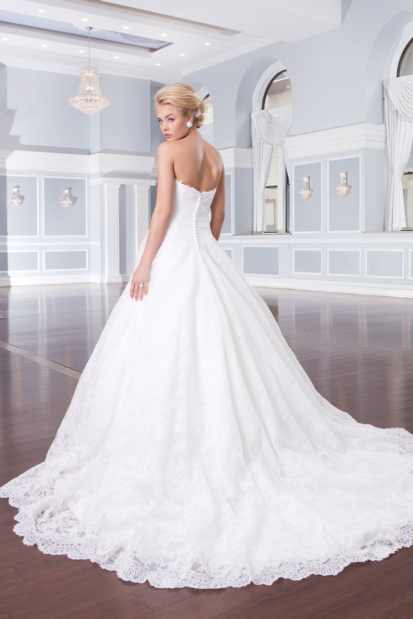 Lillian West Style 6320 Basque Waist Ball Gown