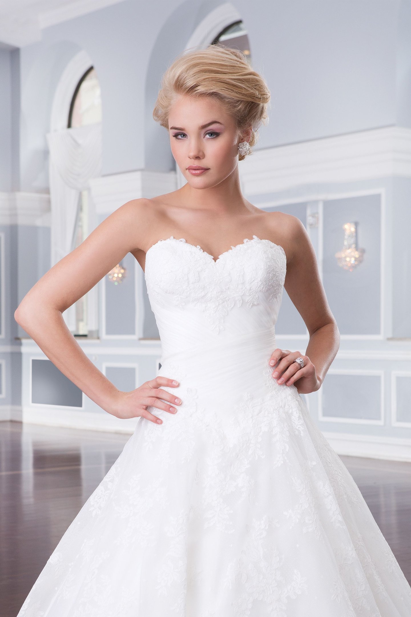 Lillian West Style 6320 Basque Waist Ball Gown