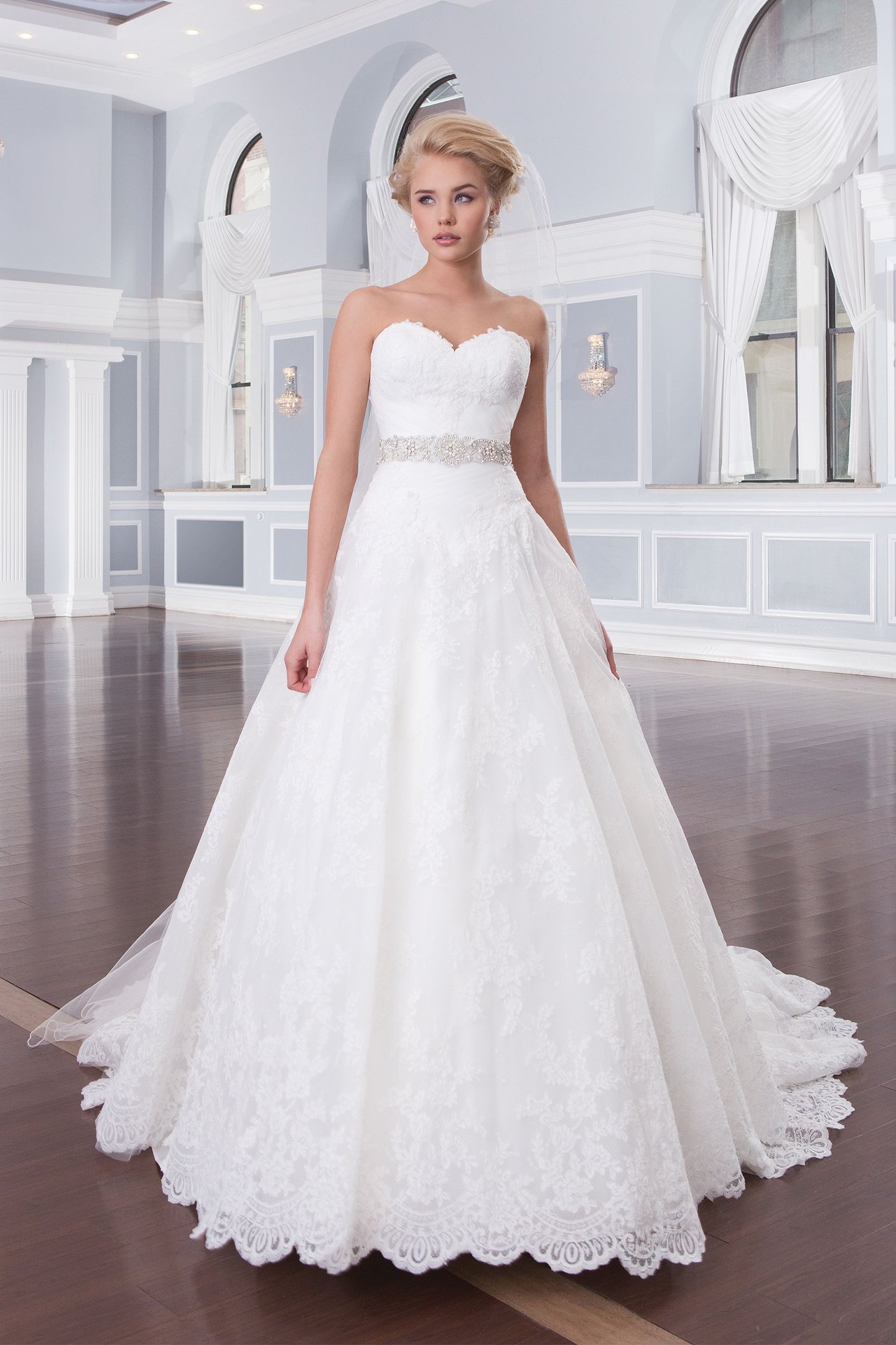 Lillian West Style 6320 Basque Waist Ball Gown