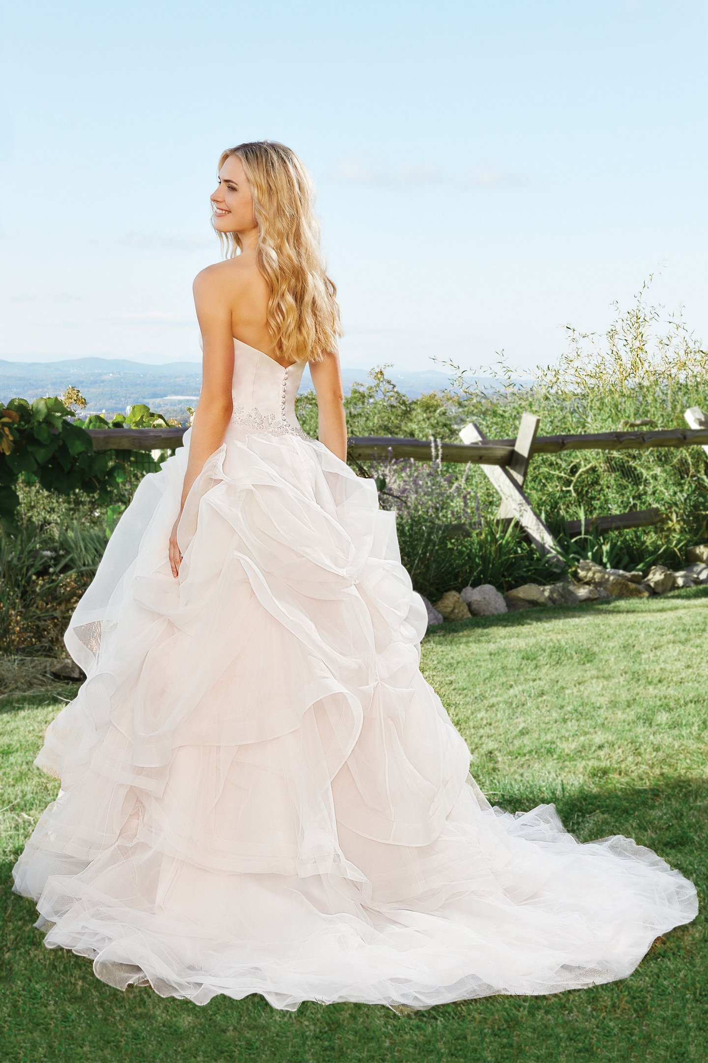 Lillian West Style 6430 Tulle Ball Gown with Sweetheart Neck and Intricate Beading