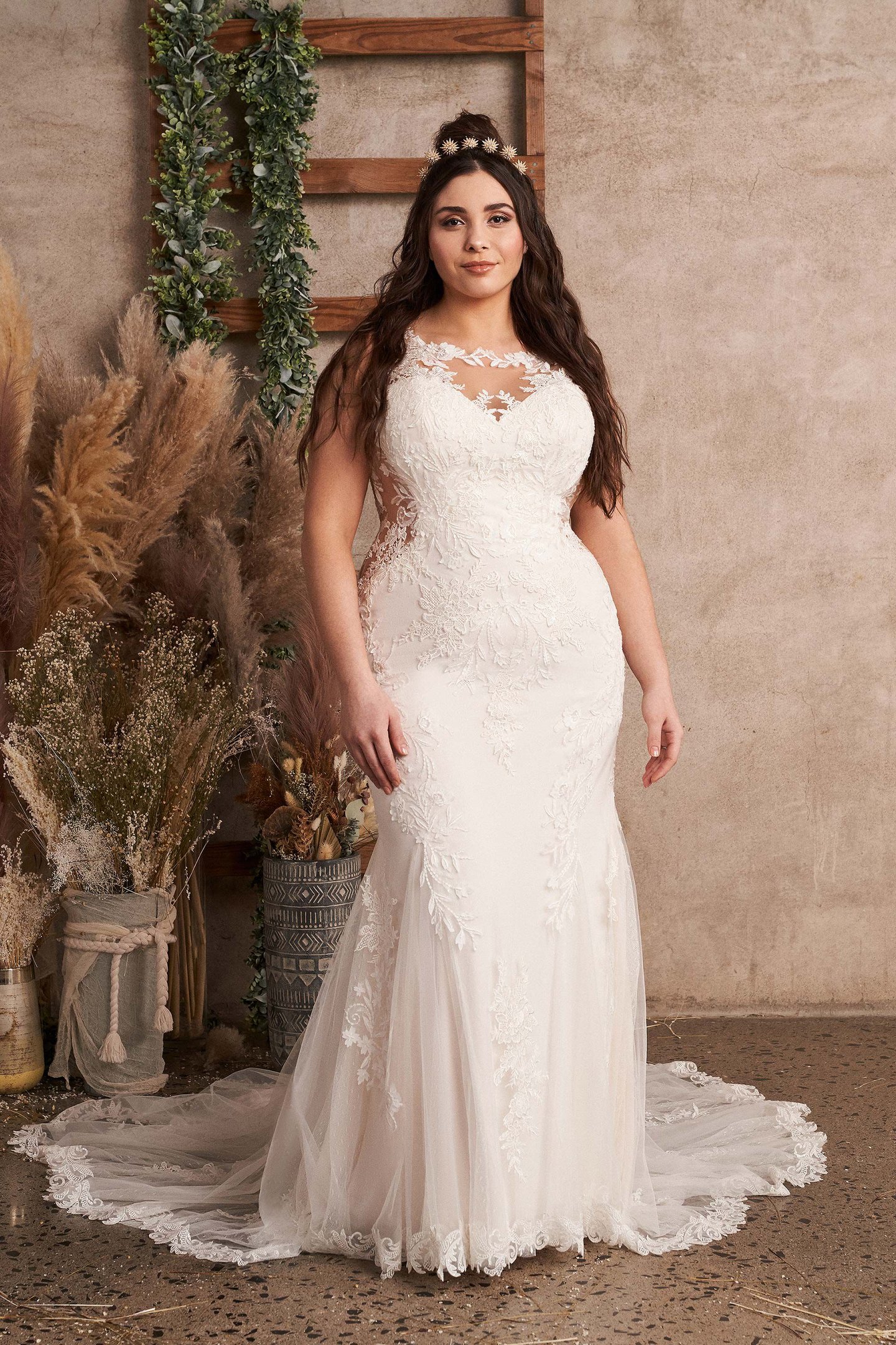chiffon strap wedding dress Flower Lace Spaghetti Straps Plunging Light Ivory / Without Lace YGroup_stolen-love-strapless-maxi-dress Chiffon Mango Vestito Rosa Leaf lace bodice brings Length:Month To Month