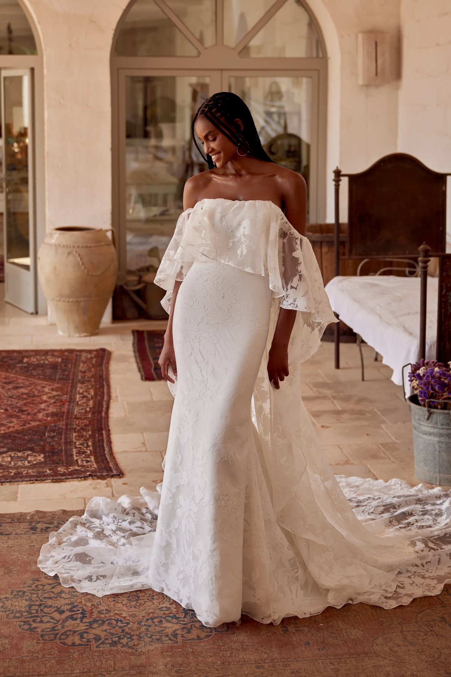 jacquard lace wedding dress What are Jacquard and Brocade Wedding Dresses?