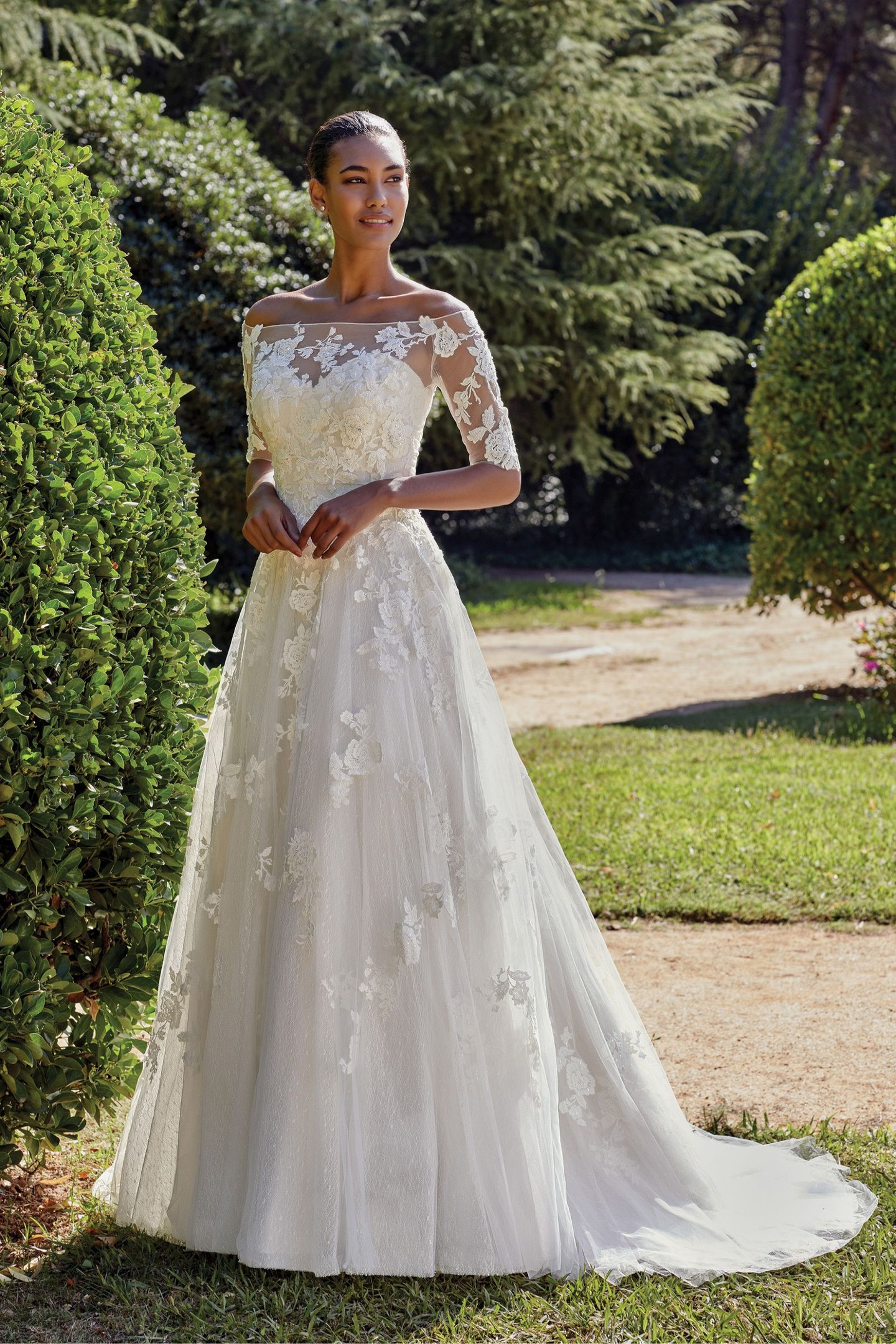 Sincerity Bridal Style 44135J Off the Shoulder Embroidered Lace Jacket