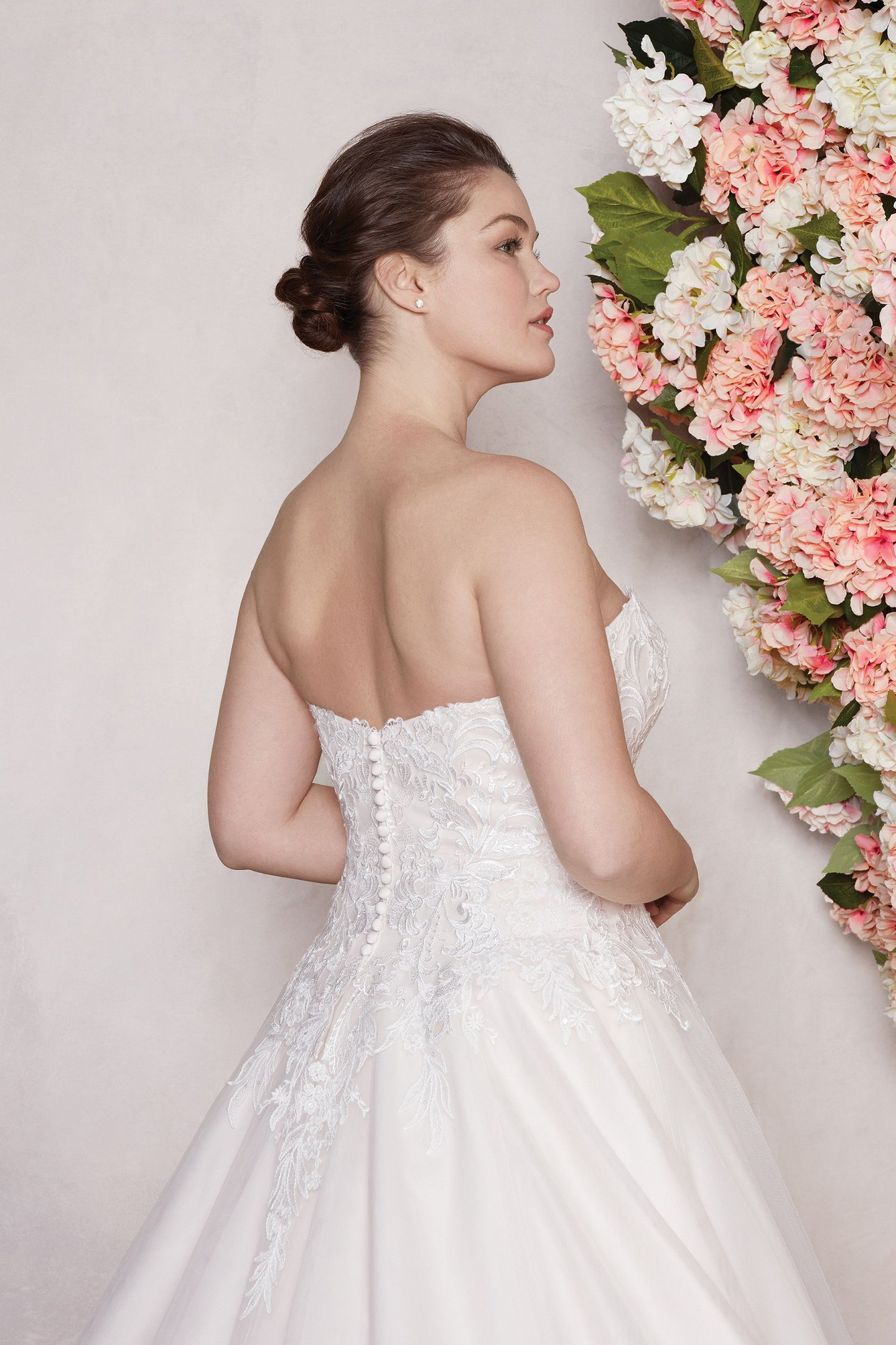 Sincerity Bridal Style 44141 Sweetheart Gowns Style  A-Line Tulle Gown with Detachable Lace Straps