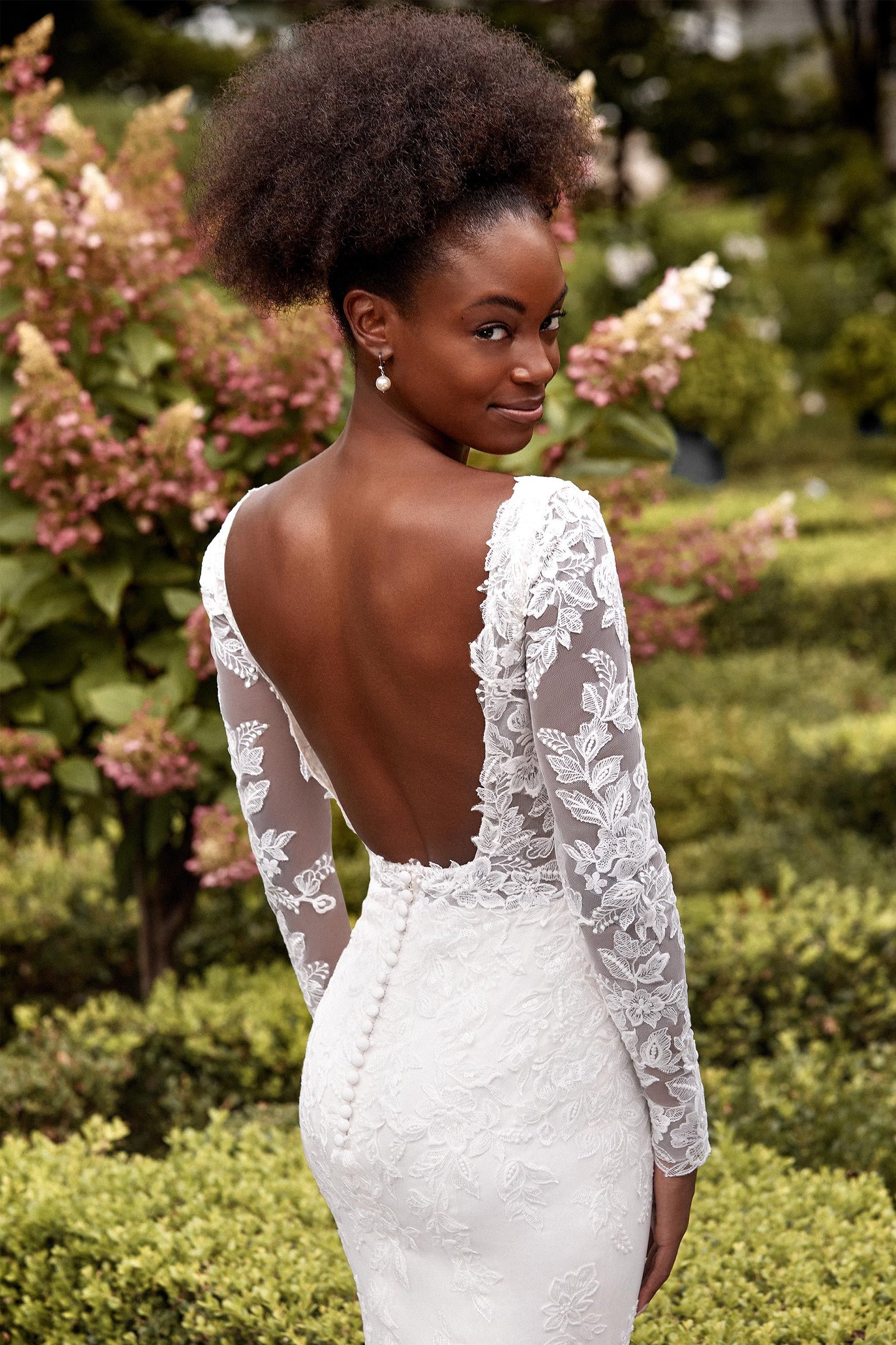 Sincerity Bridal Style 44283SL Long Sleeves with Sequined Lace Appliqués