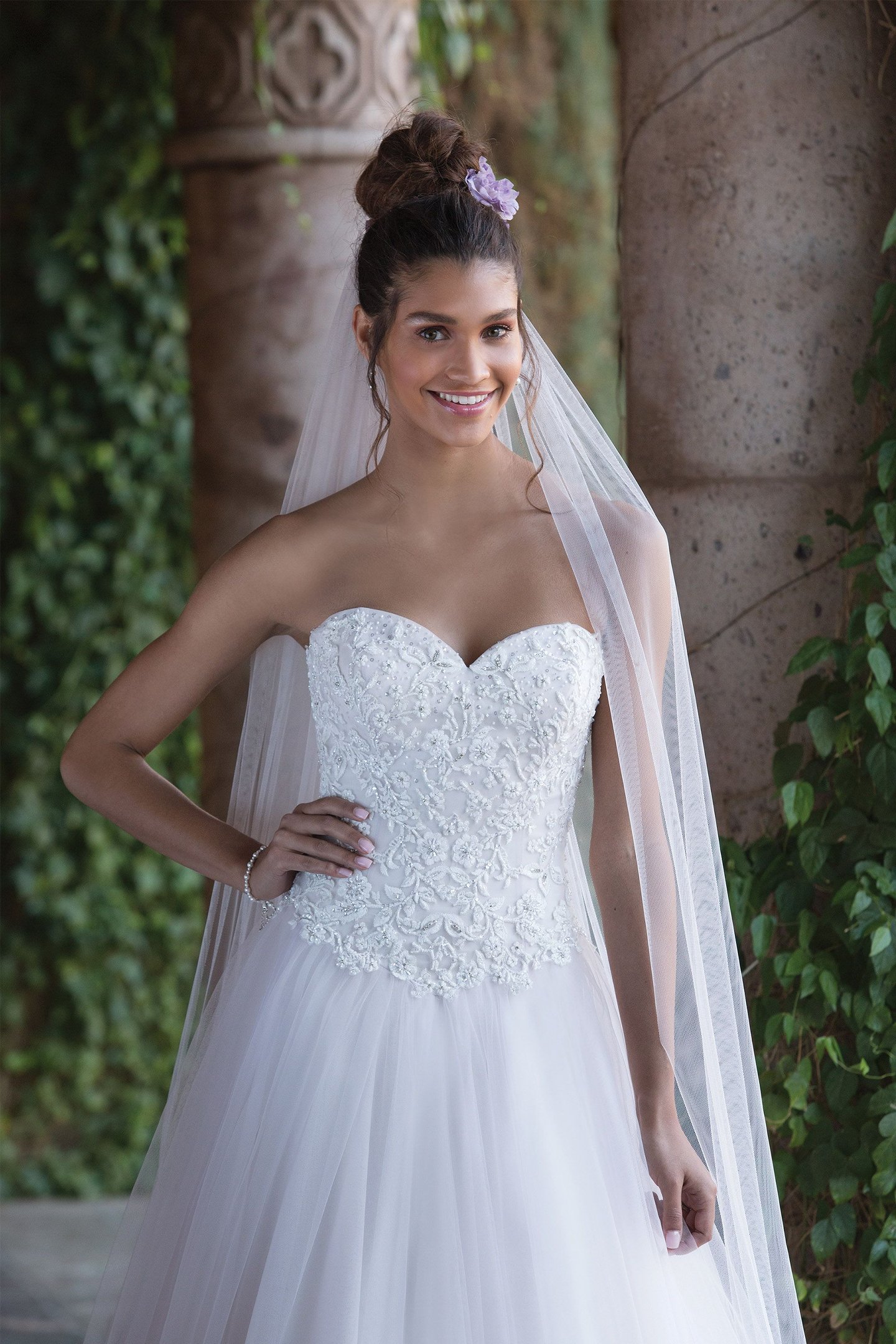 Sincerity Bridal Style 4034 Beaded Lace Sweetheart Ball Gown