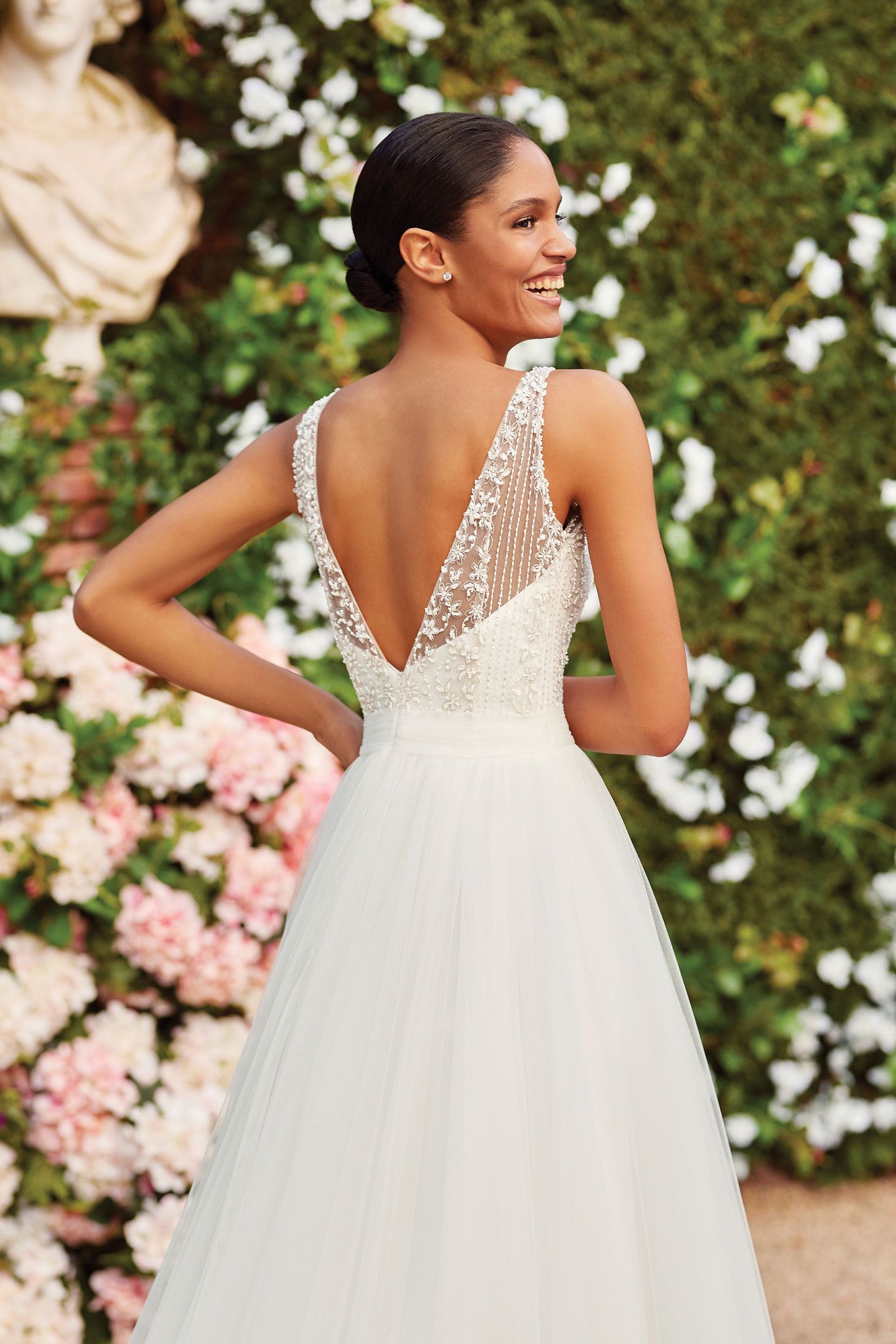 Sincerity Bridal Style 44166 Beaded Bodice Tulle Skirt Ball Gown