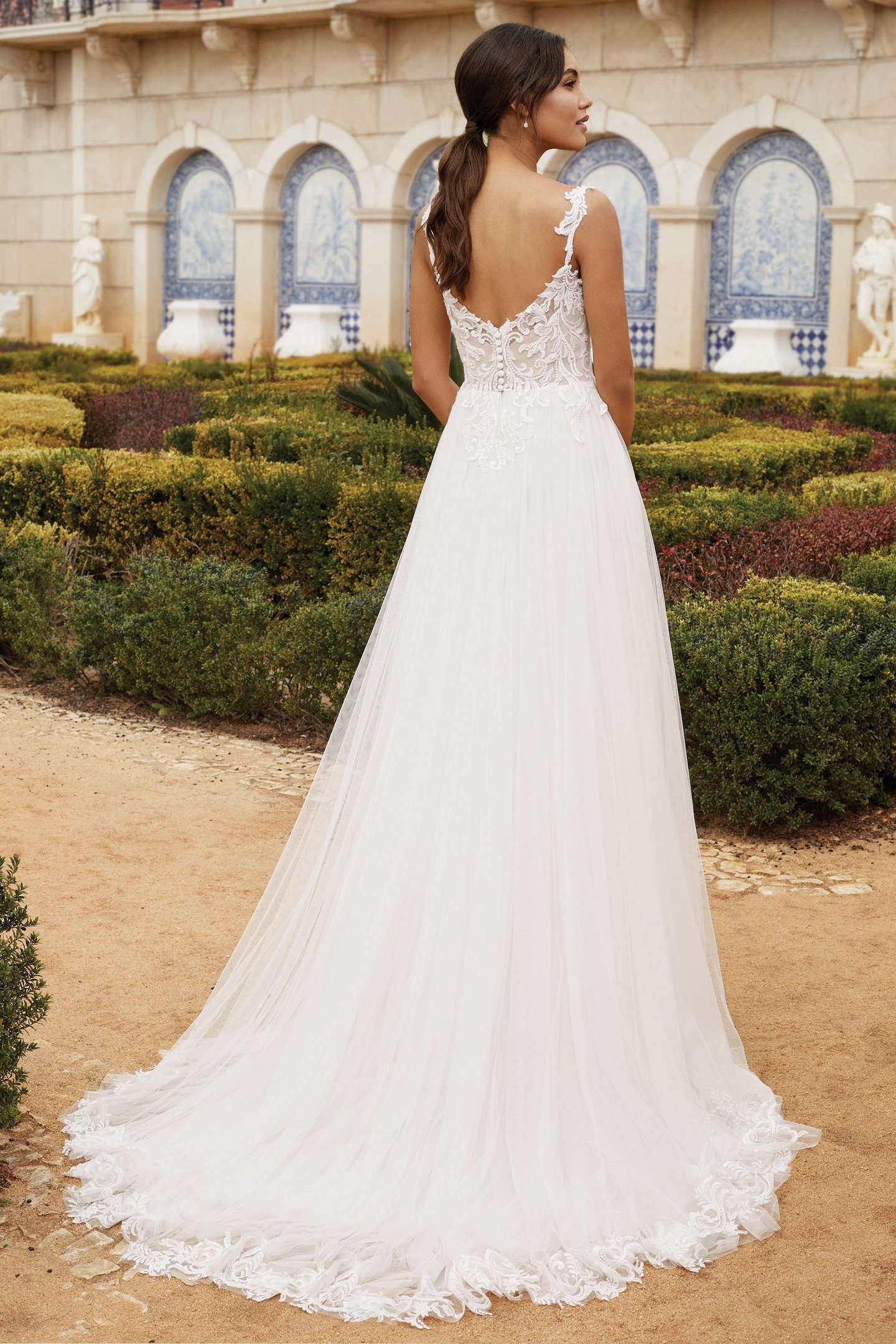 Sincerity Bridal Style 44247 Beaded Lace and English Net A-Line Gown