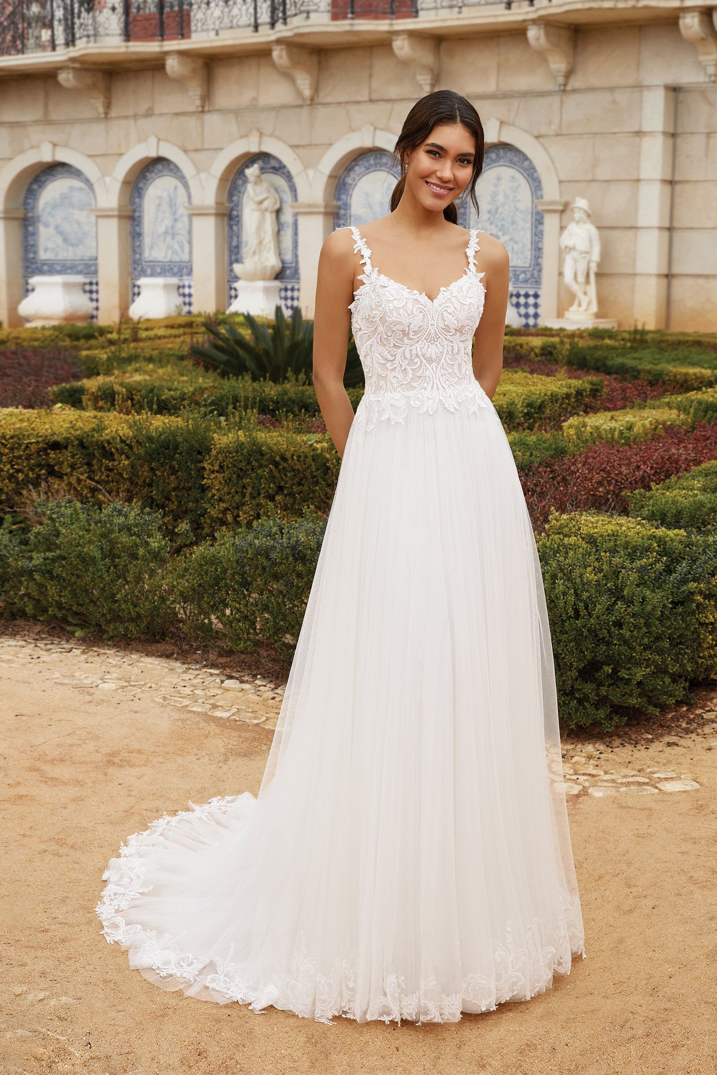 Sincerity Bridal Style 44247 Beaded Lace and English Net A-Line Gown