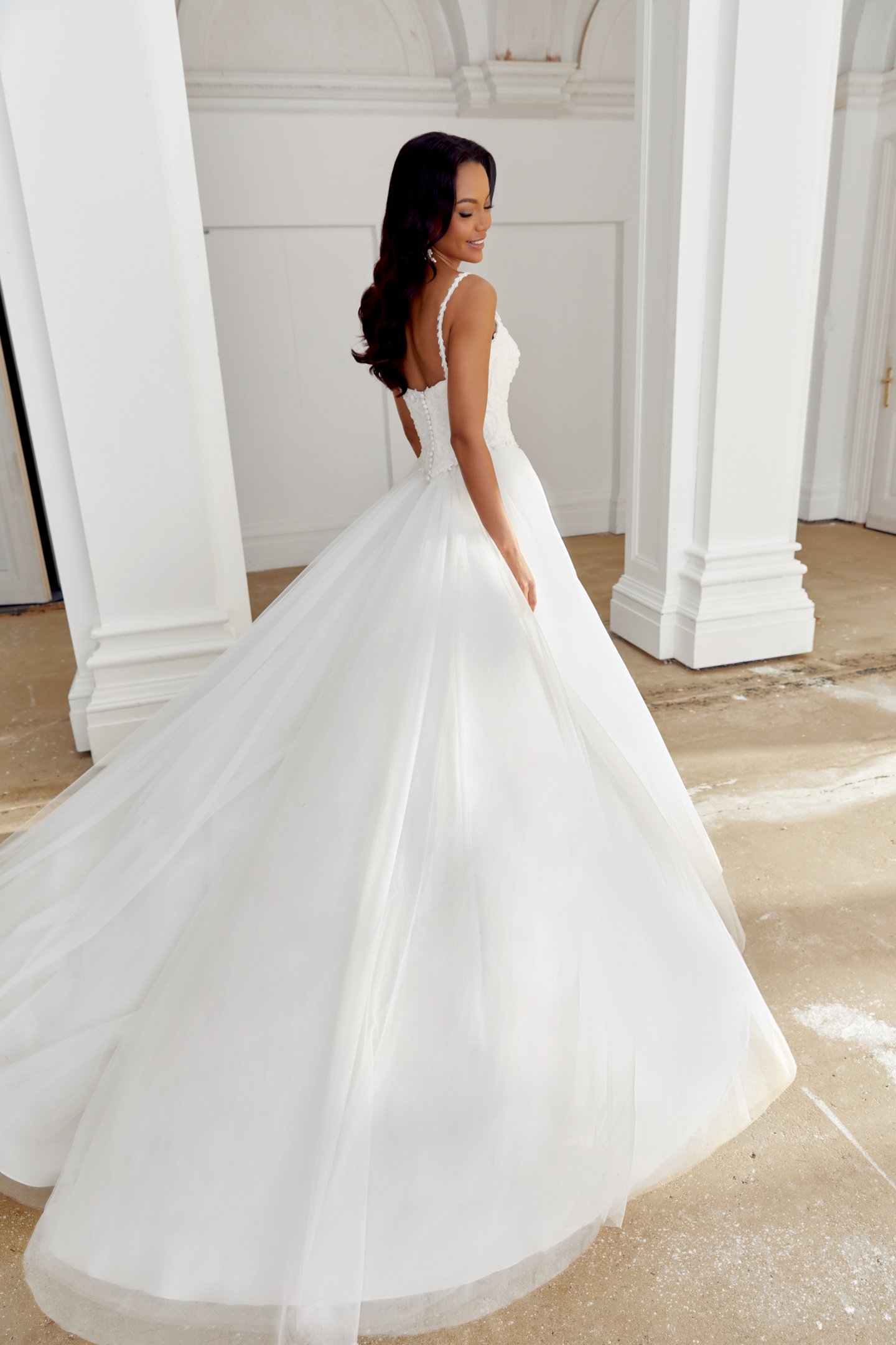 Sincerity Bridal Style 44551SK Tulle Gathered Ballgown Skirt with Basque Waistline