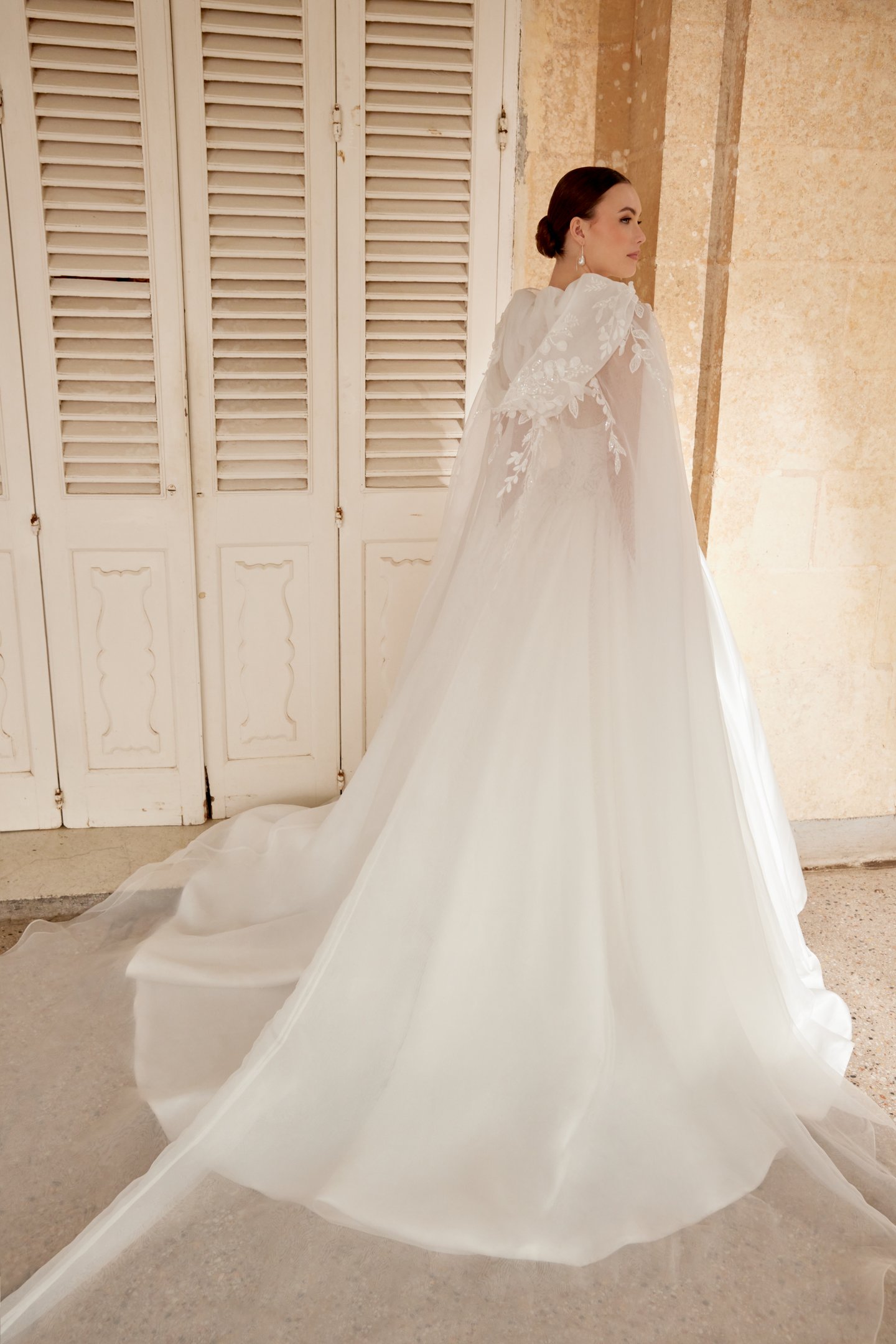 Sincerity Bridal Style 44610 Mikado Ball Gown with Exposed Boning on Bodice and Basque Waistline