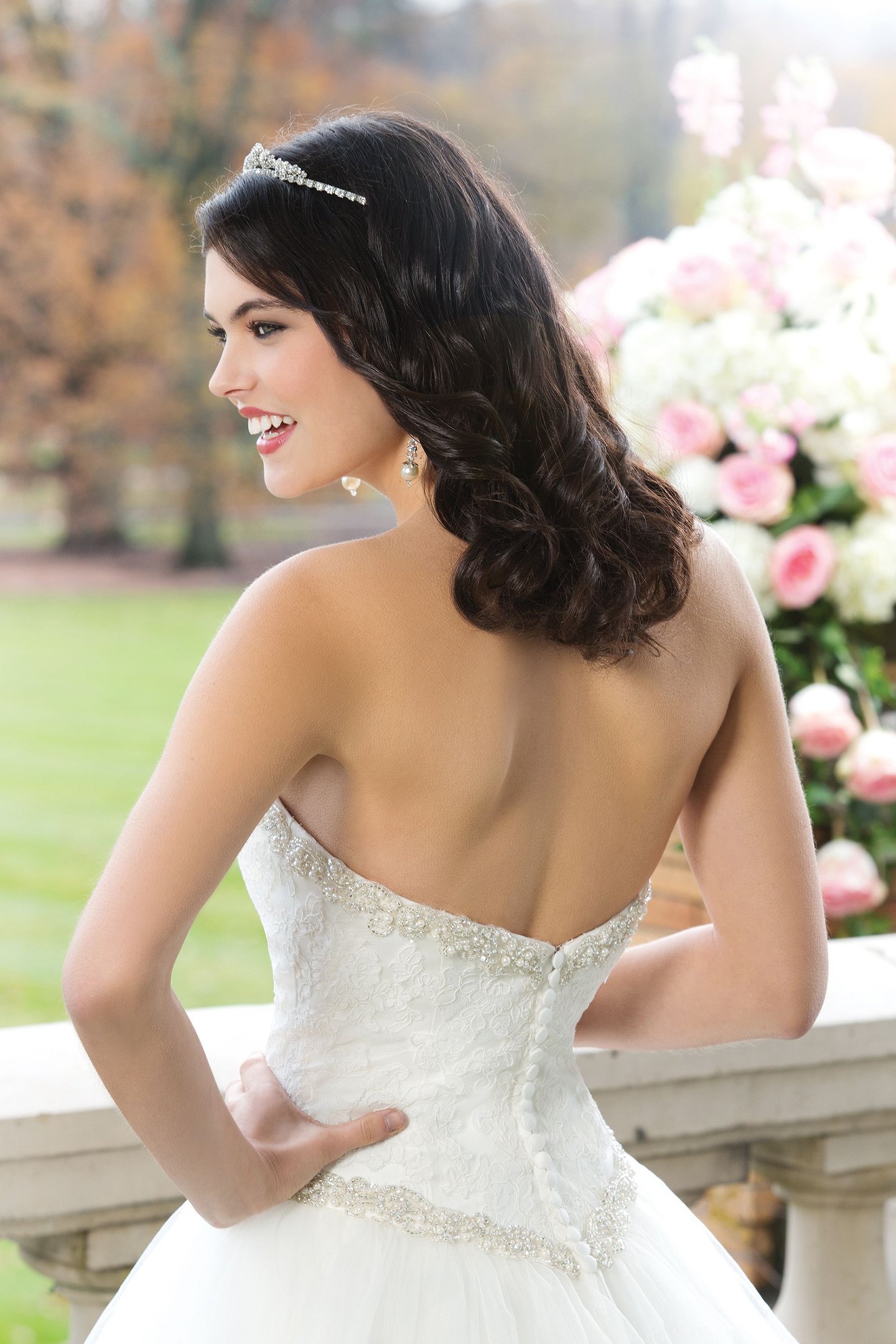 Sincerity Bridal Style 3765 Lace ball gown with a sweetheart neckline