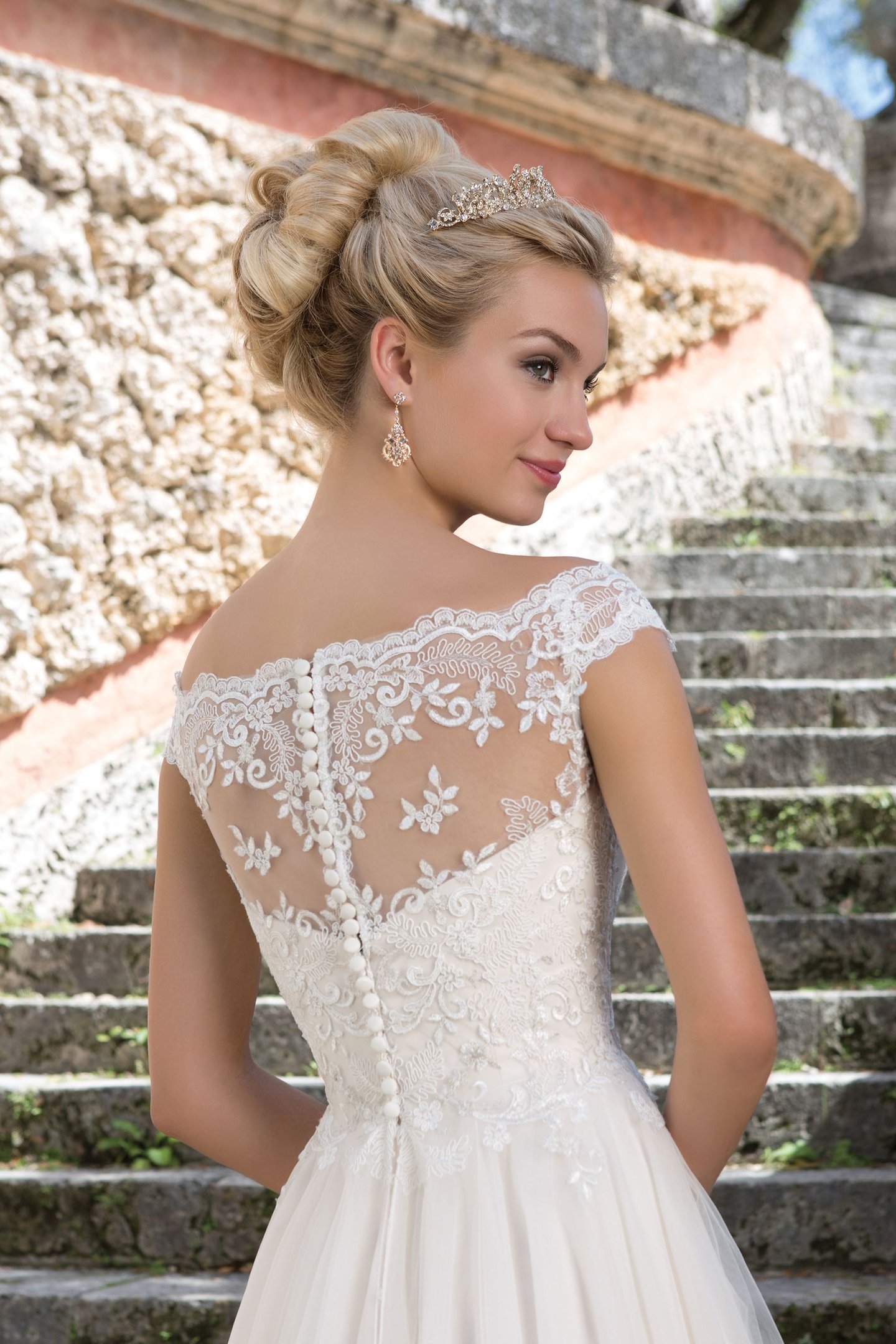 Sincerity Bridal Style 3889 Off the Shoulder Lace and Tulle Ball Gown