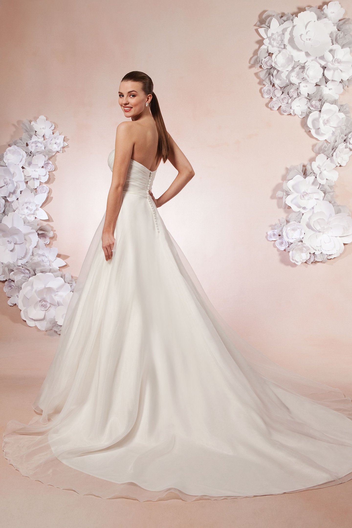 Sweetheart Gowns Style 5986 Pleated Organza Sweetheart Neckline Gown