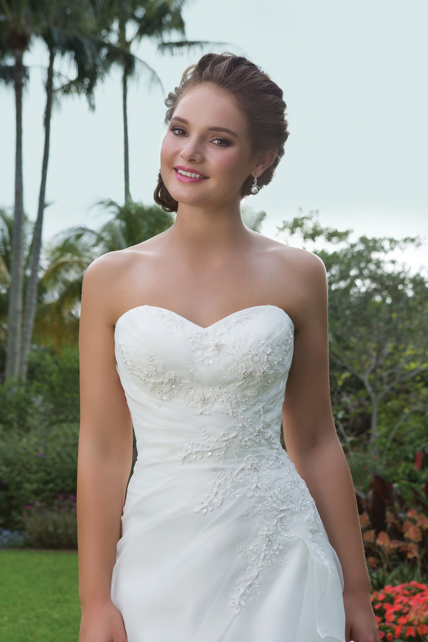 Sweetheart Gowns Style 6108 Sweetheart Beaded Lace Fit and Flare