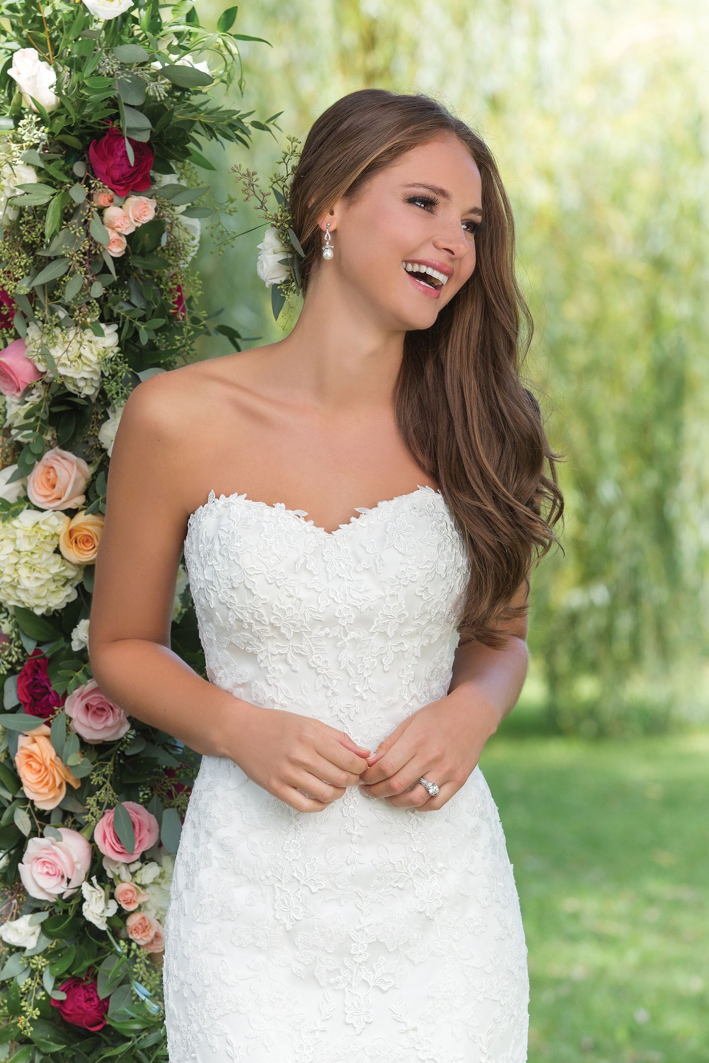 Sweetheart Gowns Style 6148 Beaded Lace and Organza Mermaid Gown