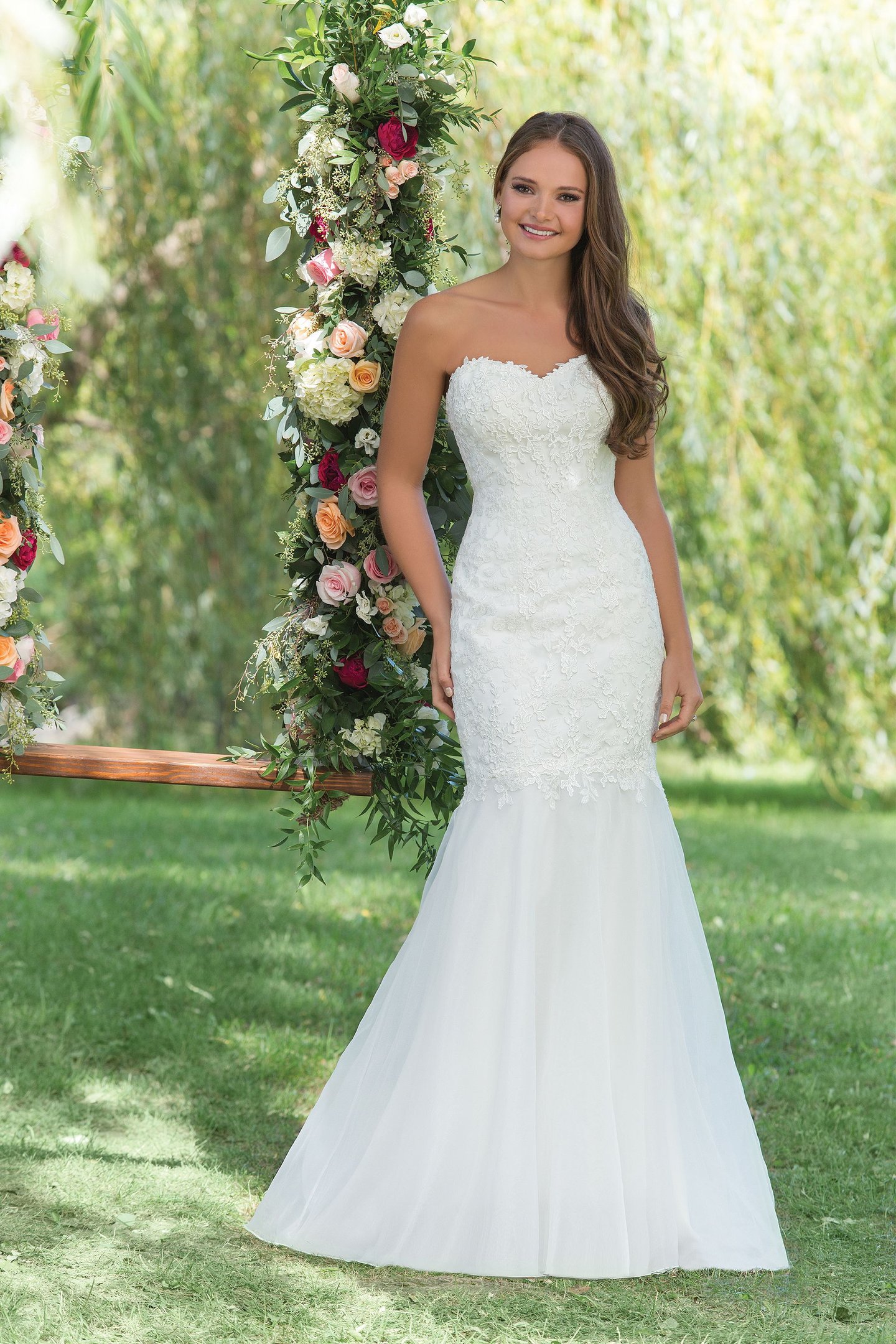 Sweetheart Gowns Style 6148 Beaded Lace and Organza Mermaid Gown