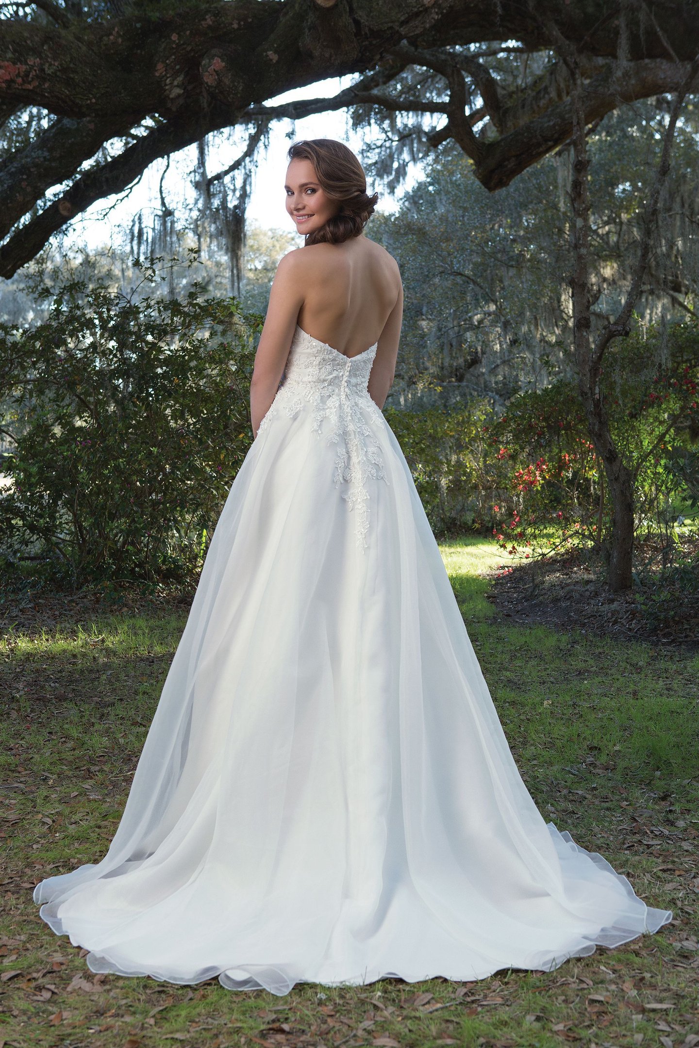 Sweetheart Gowns Style 6188 Sweetheart Ball Gown With Beaded Lace Appliques and Organza Skirt