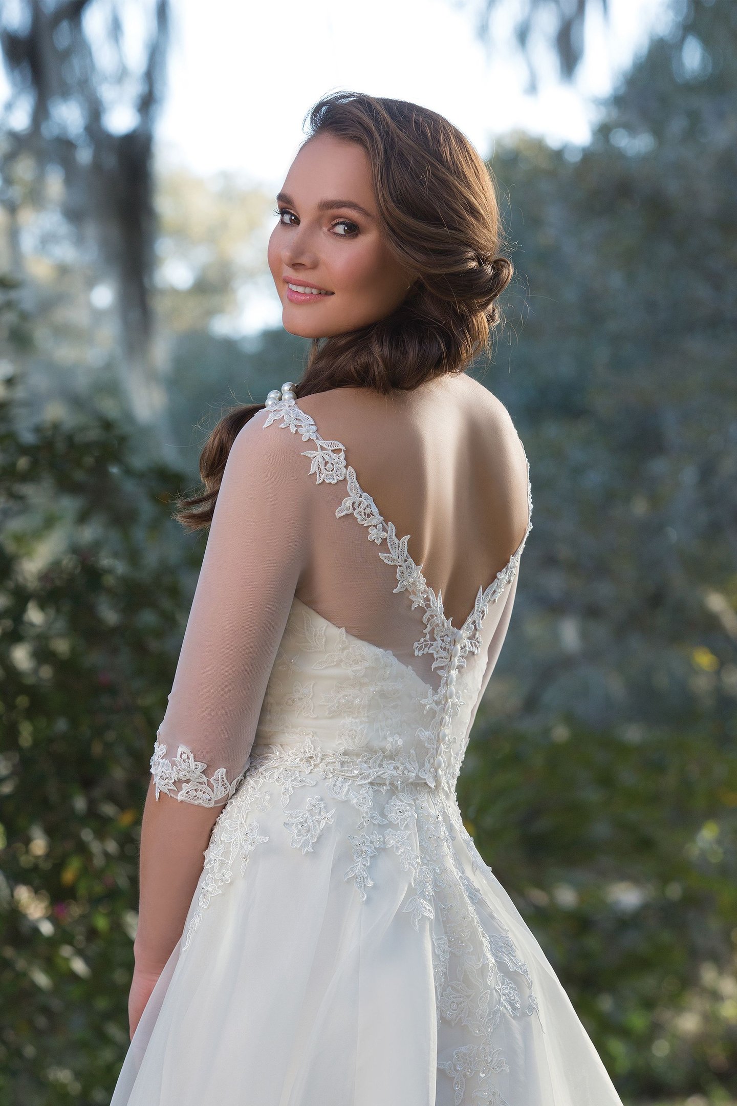 Sweetheart Gowns Style 6188 Sweetheart Ball Gown With Beaded Lace Appliques and Organza Skirt