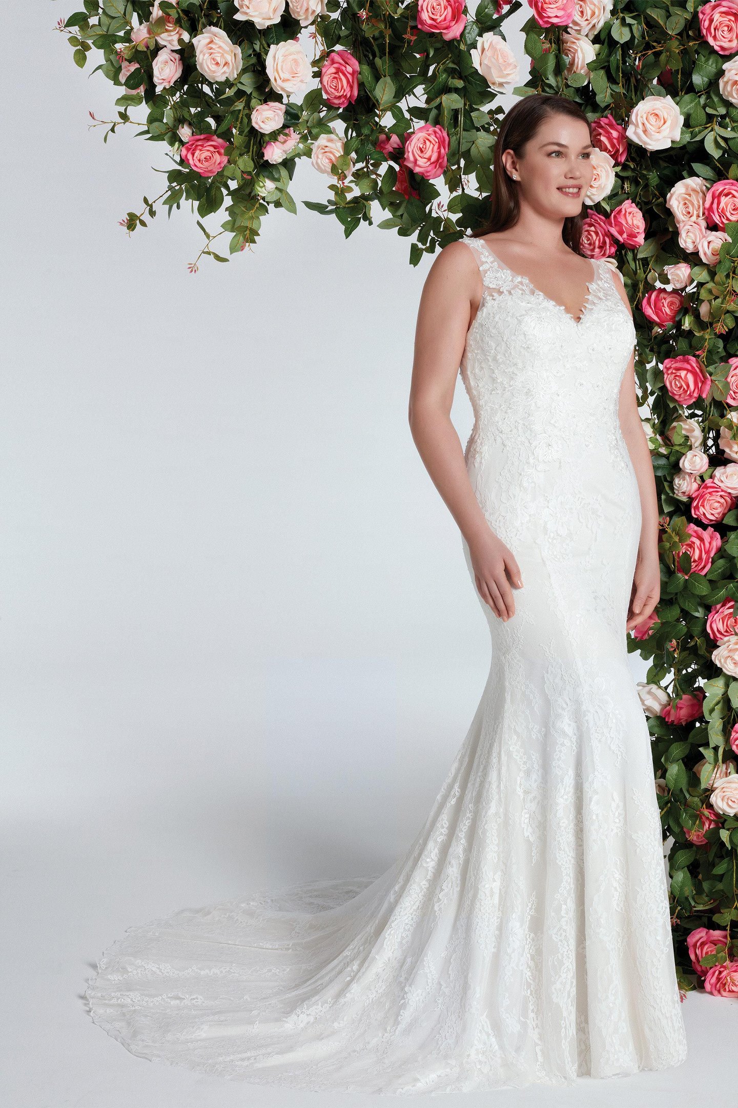 Sweetheart Gowns Style 11075 Fit and Flare Gown with Chantilly Lace and Beaded Appliques